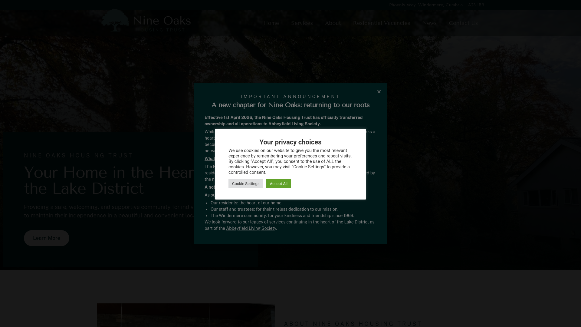 Website screenshot