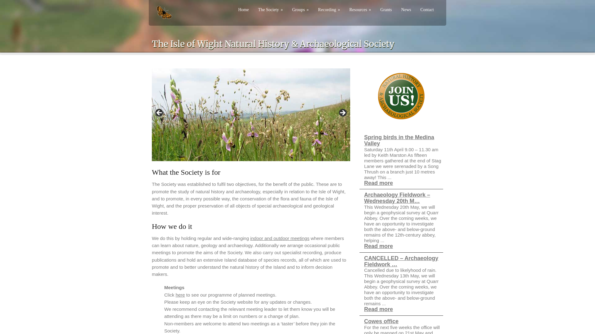 Website screenshot