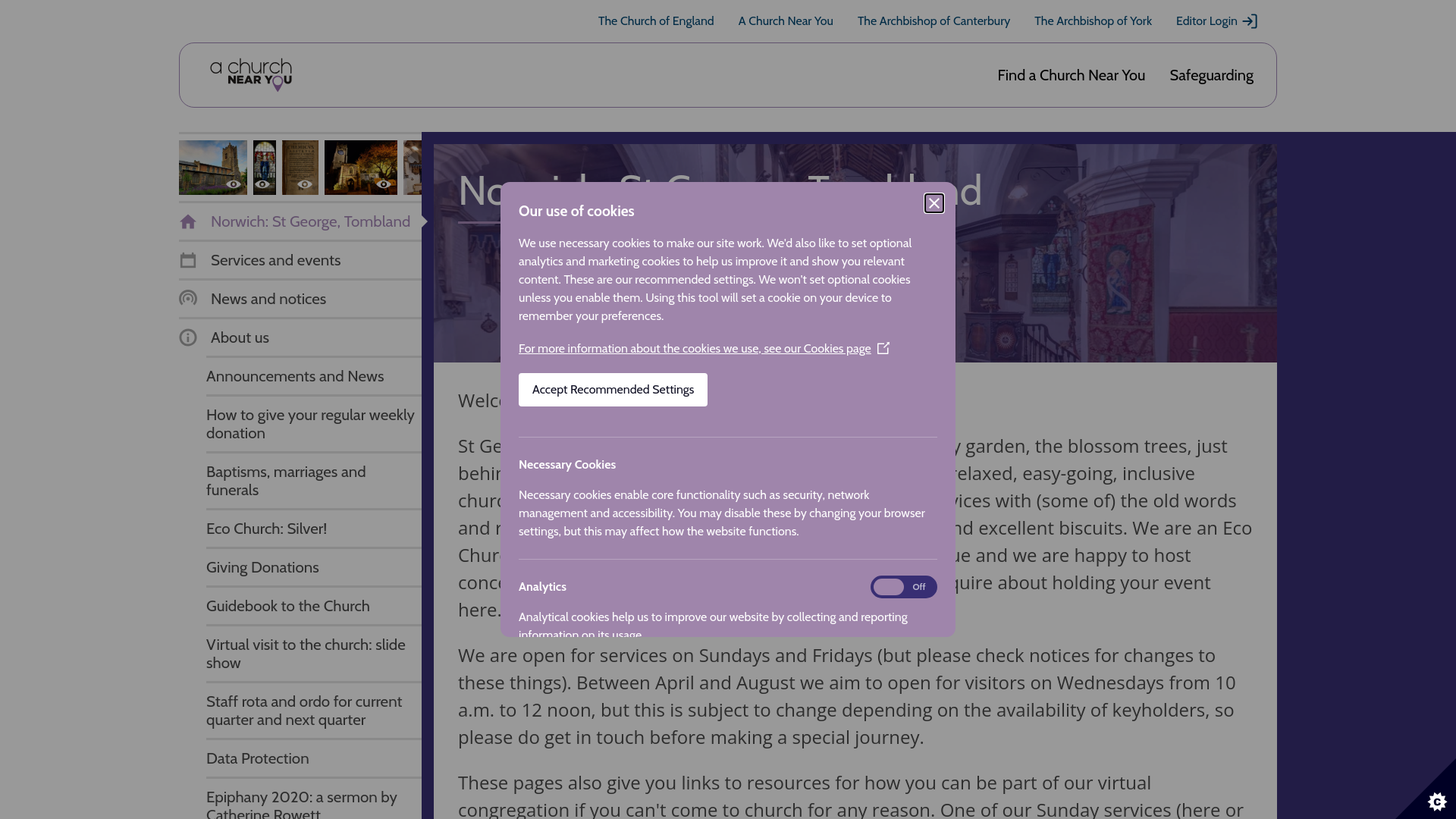 Website screenshot
