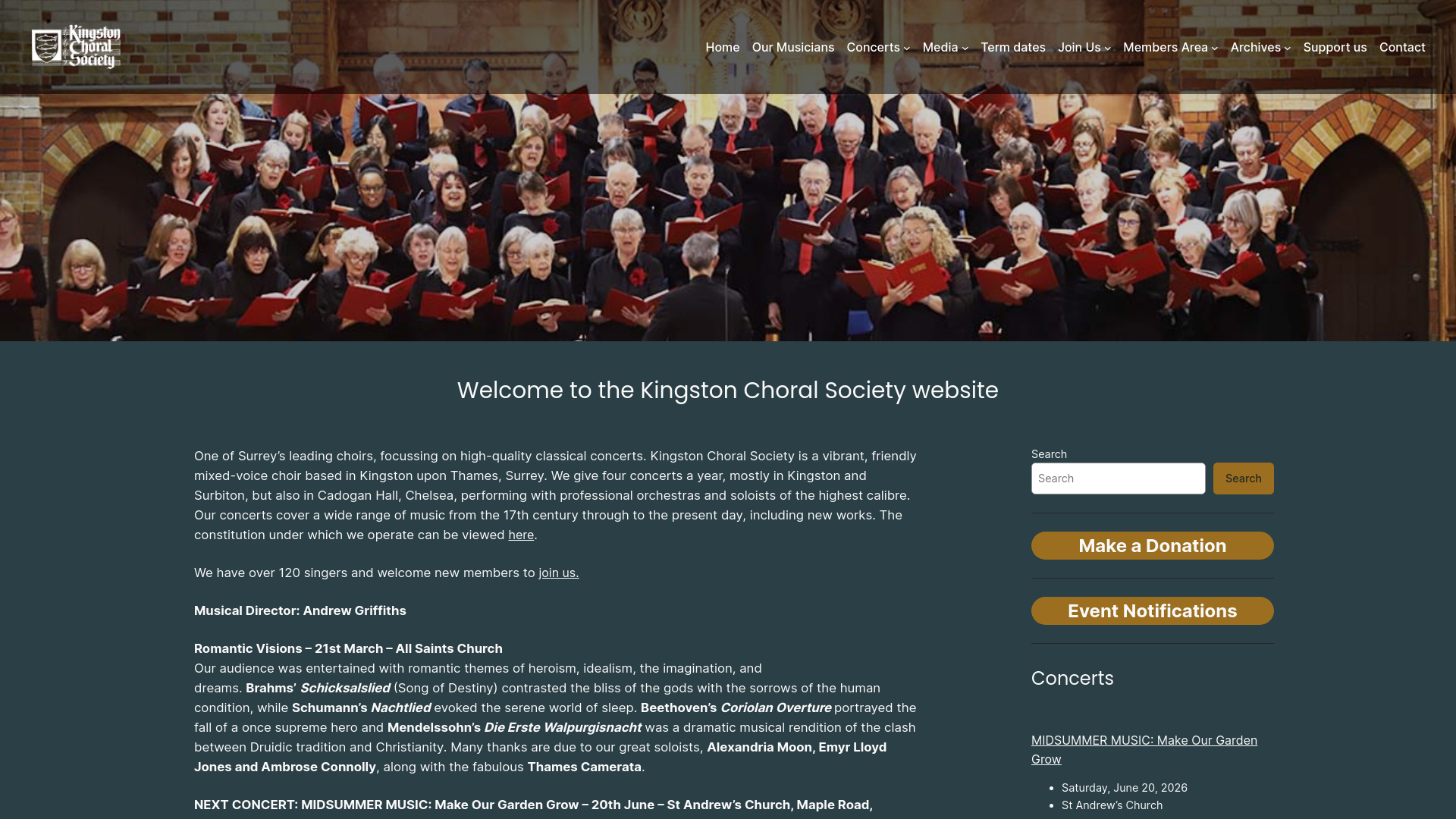 Website screenshot