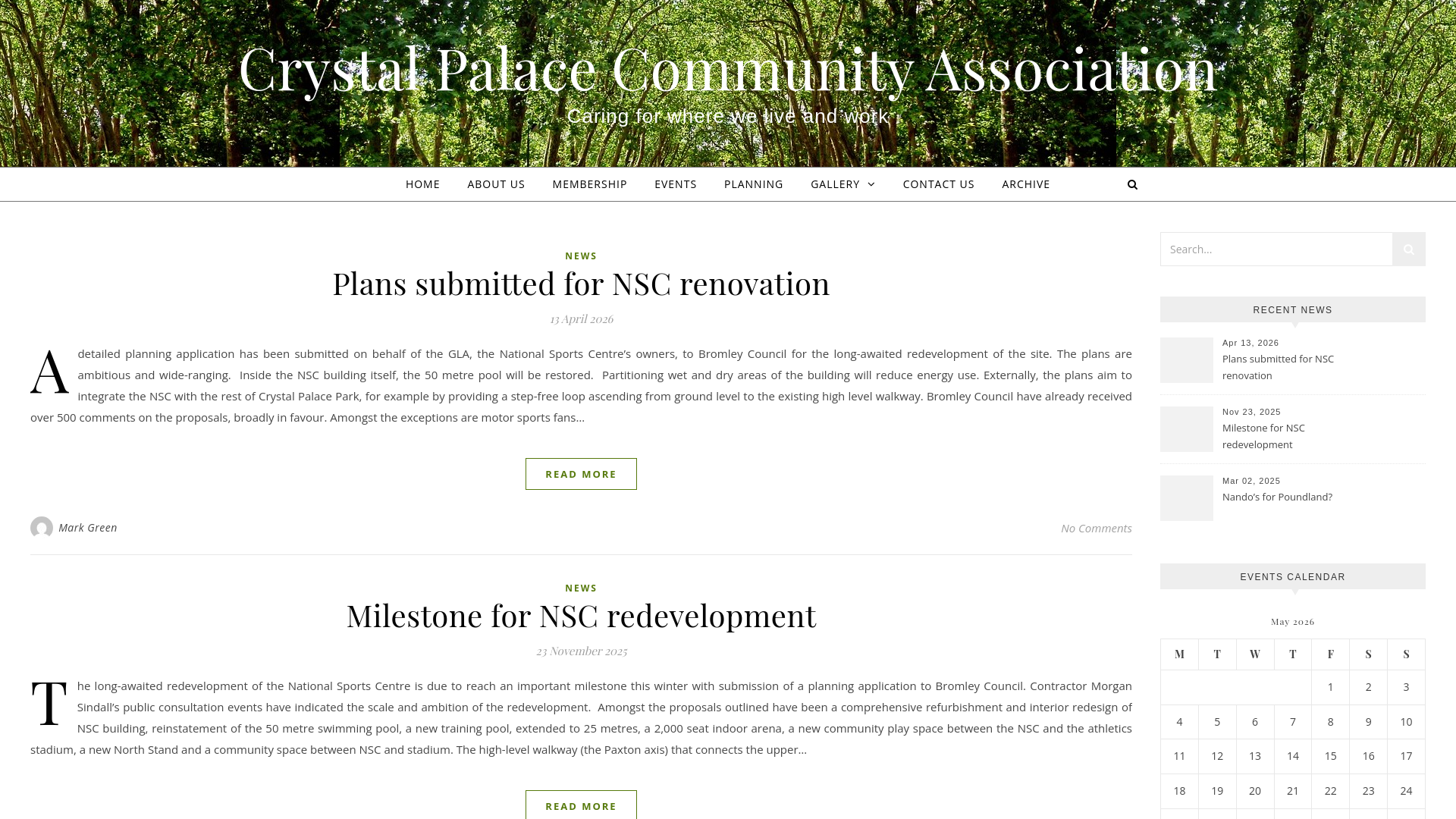 Website screenshot