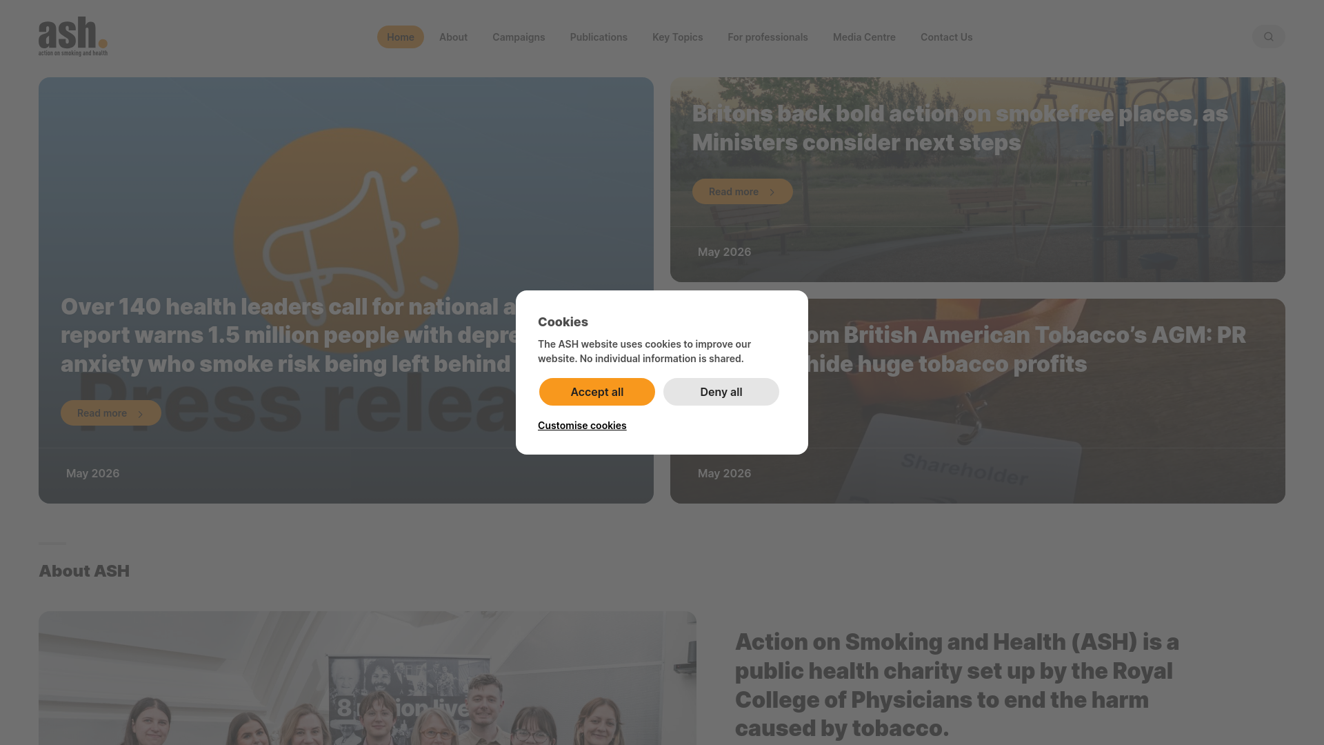 Website screenshot