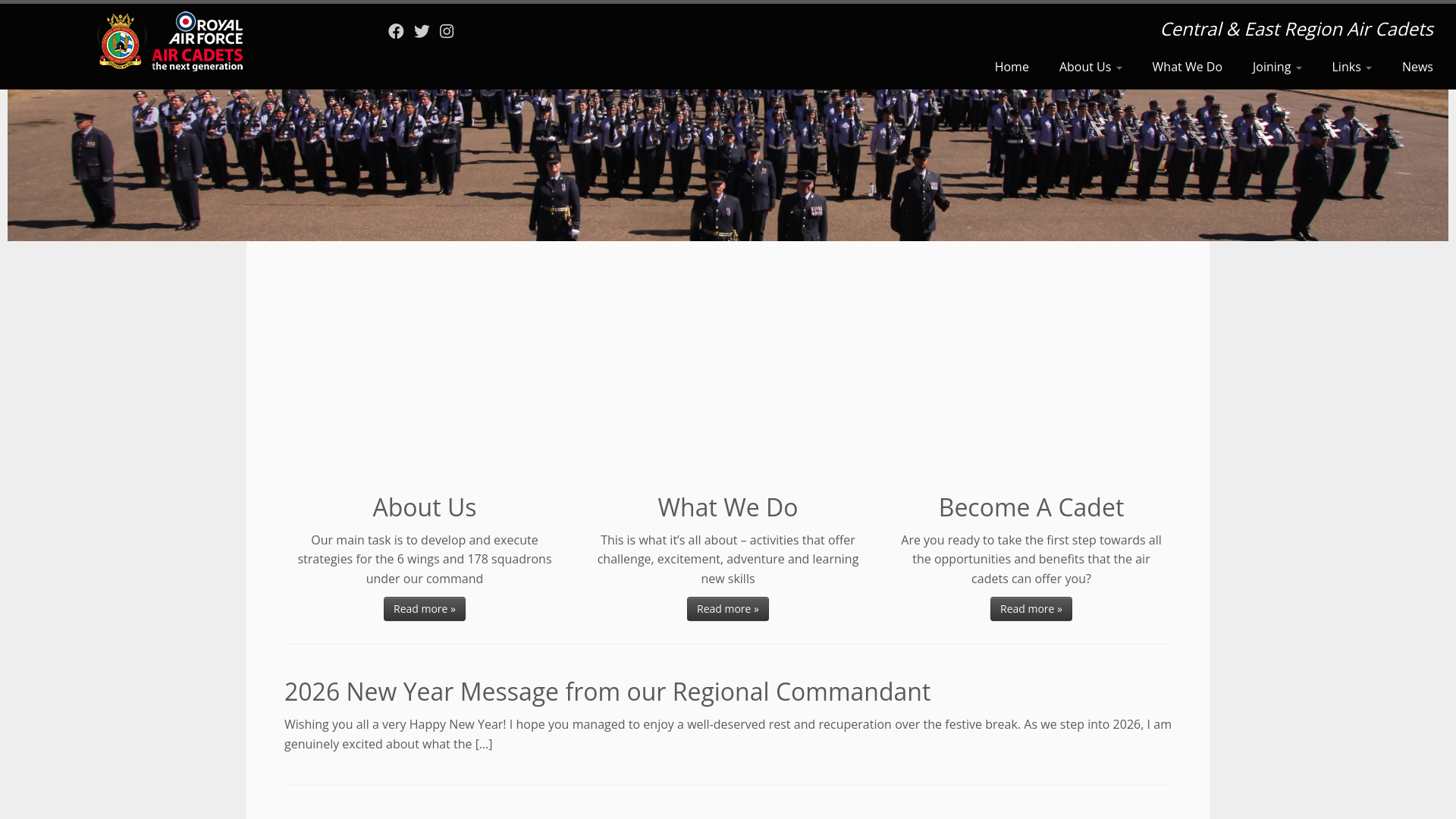 Website screenshot
