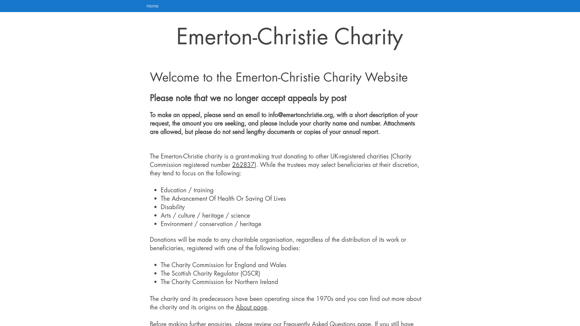 Website screenshot
