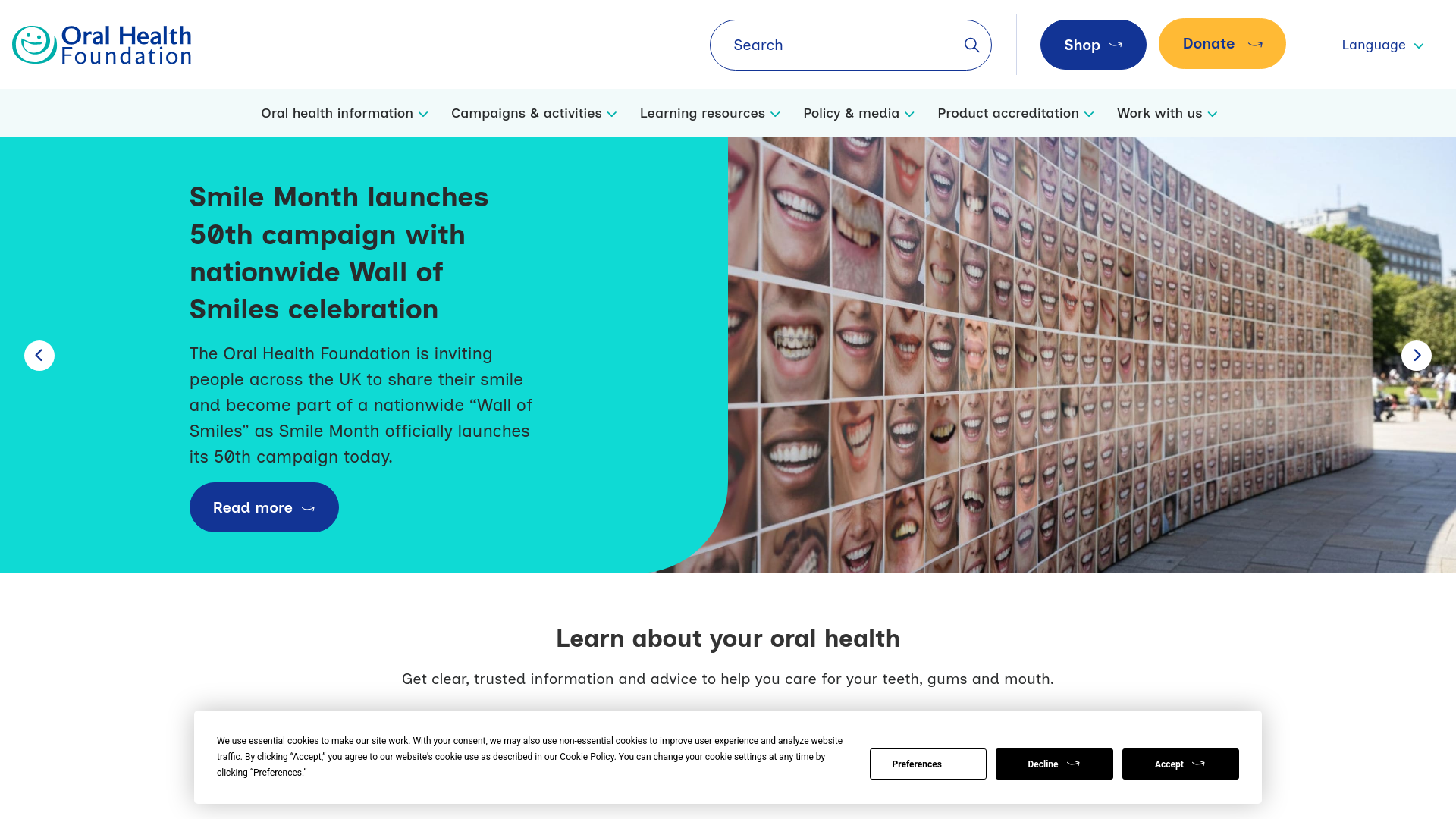 Website screenshot