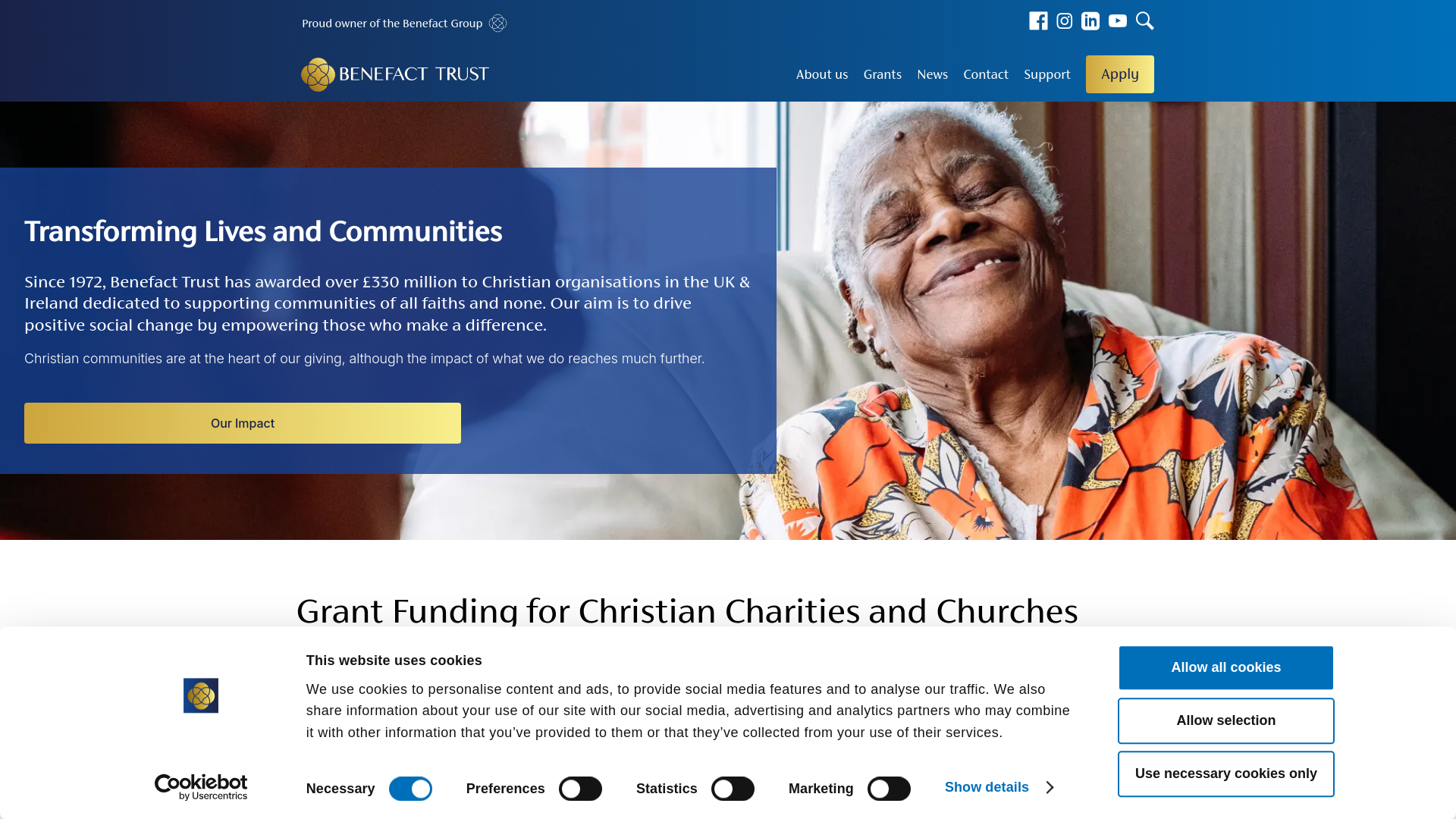 Website screenshot