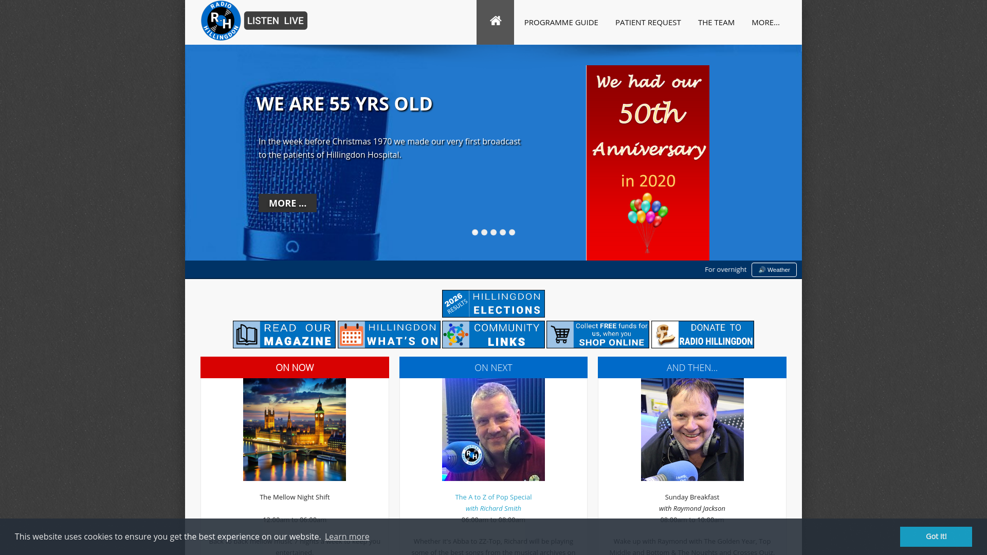 Website screenshot
