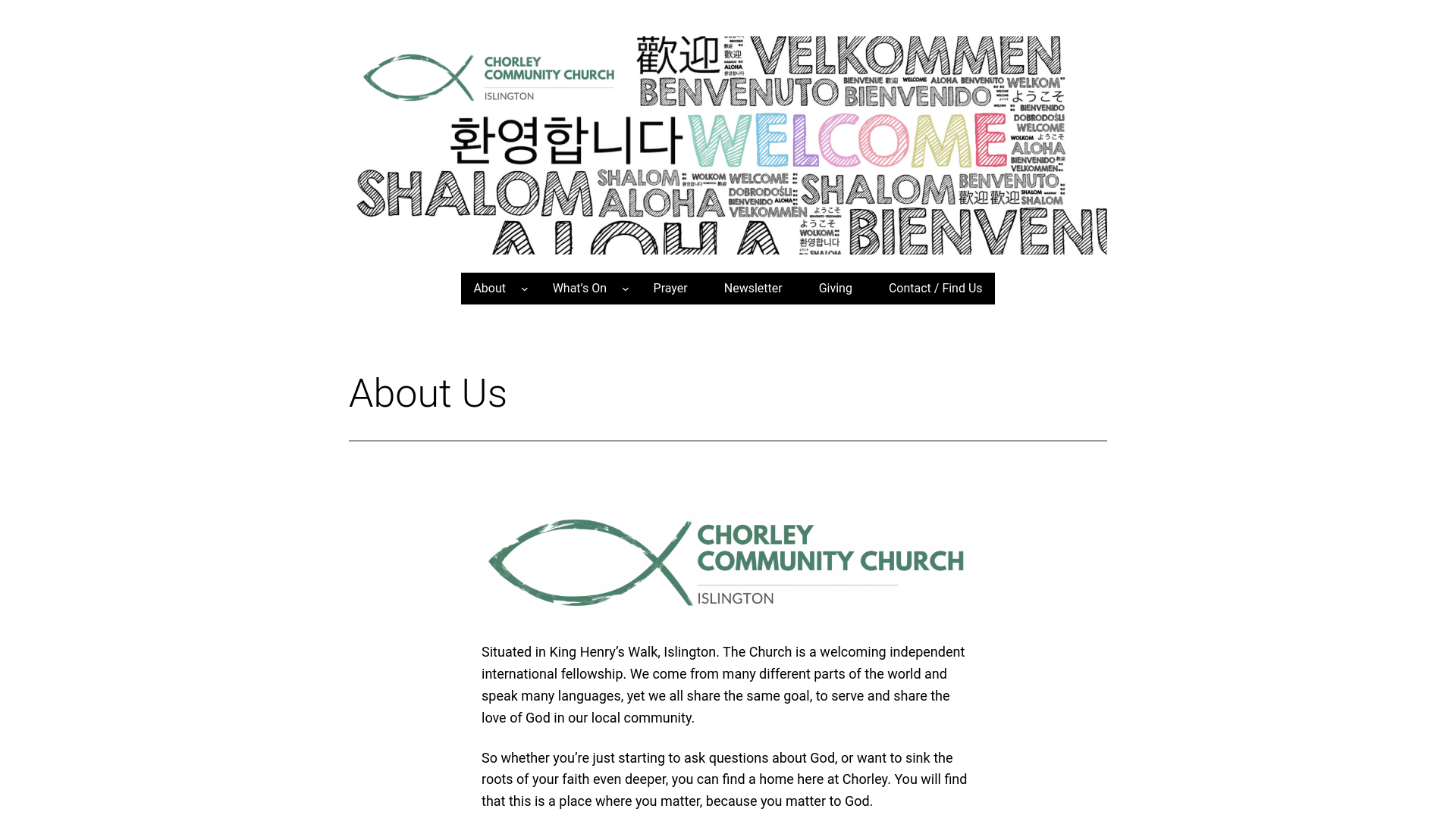 Website screenshot