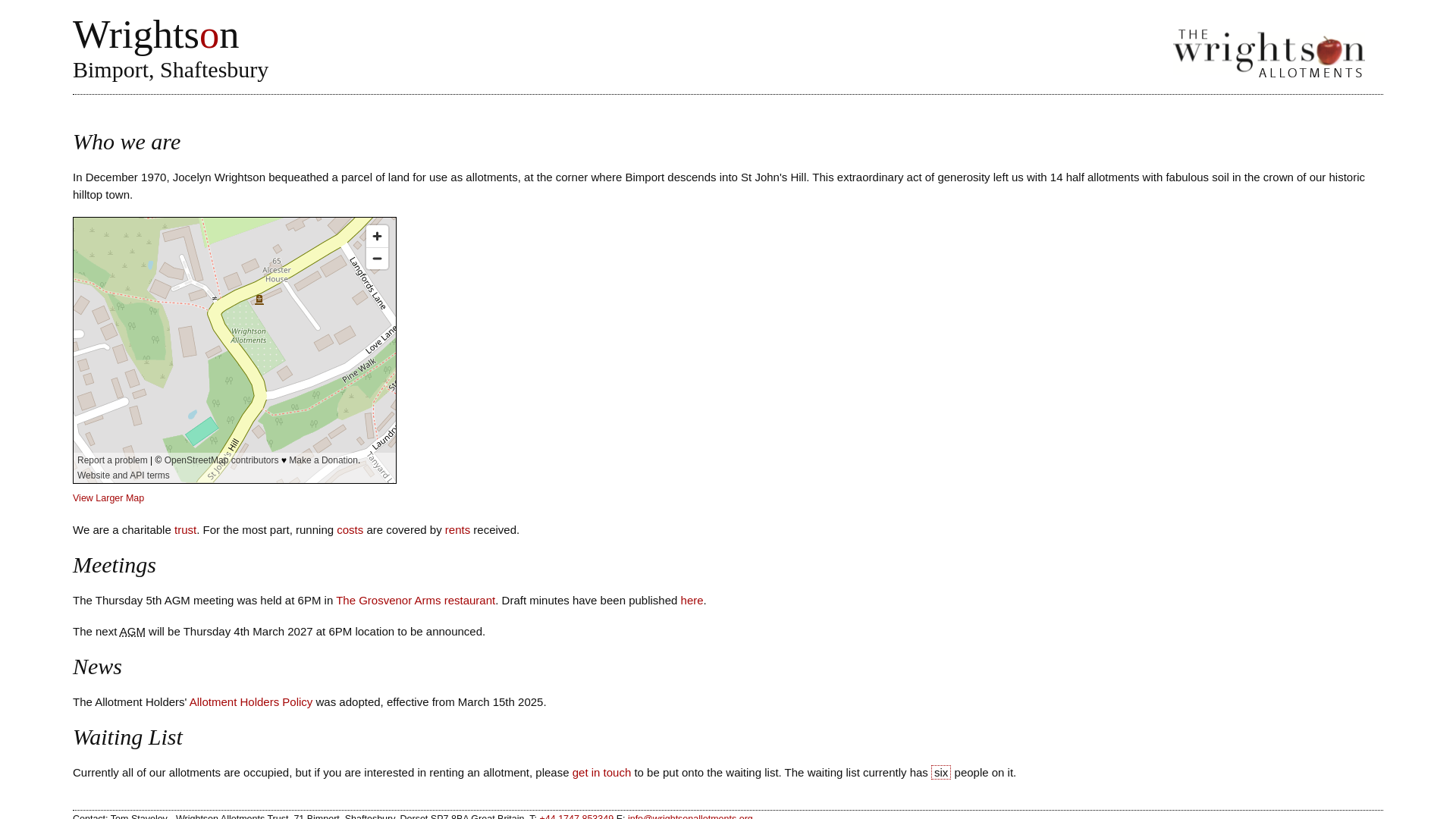 Website screenshot