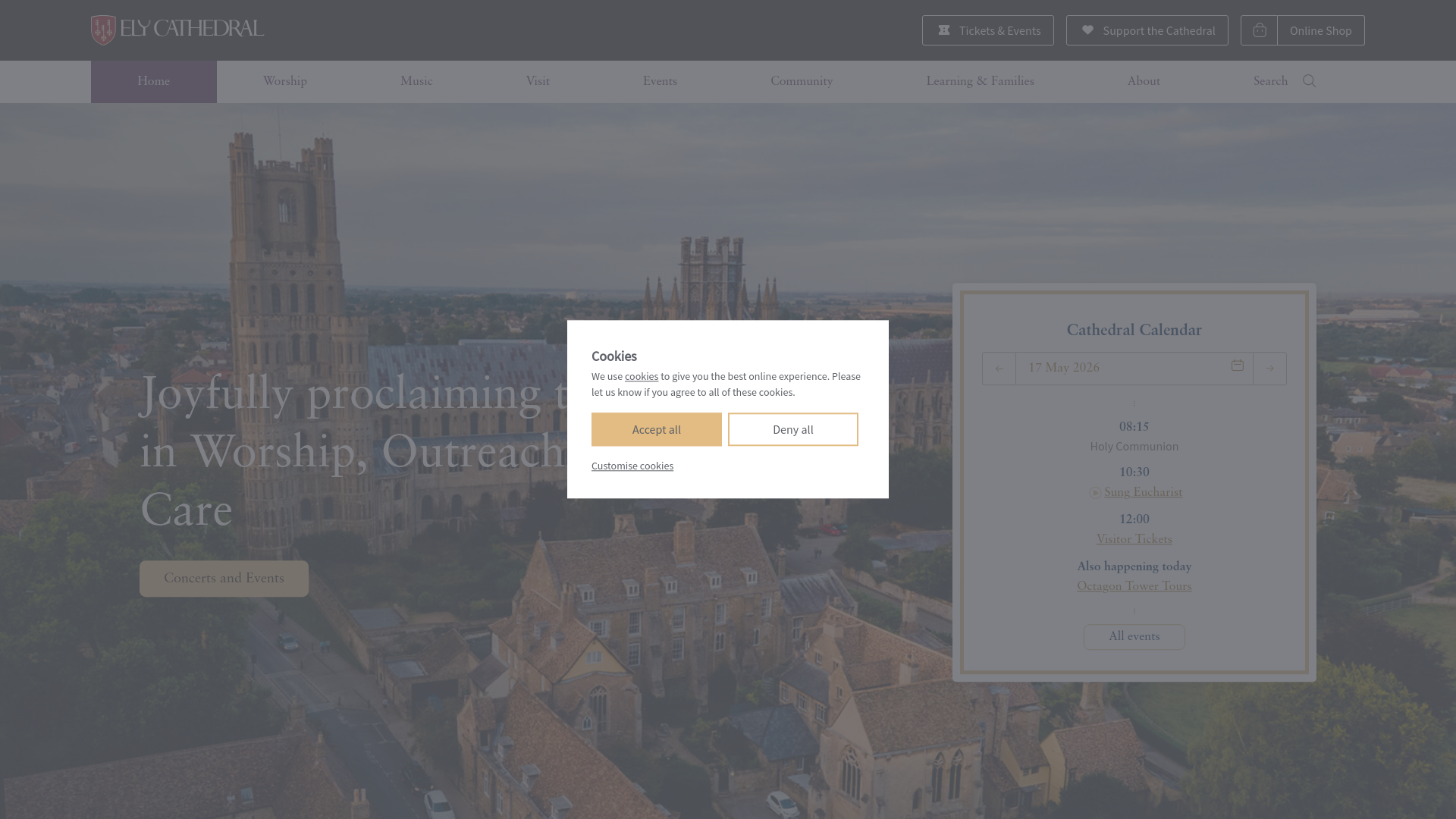 Website screenshot