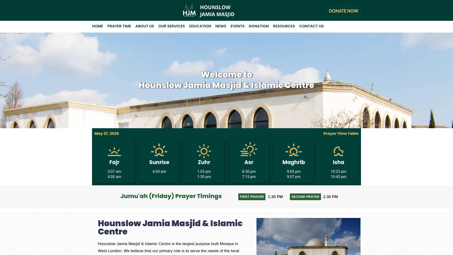 Website screenshot