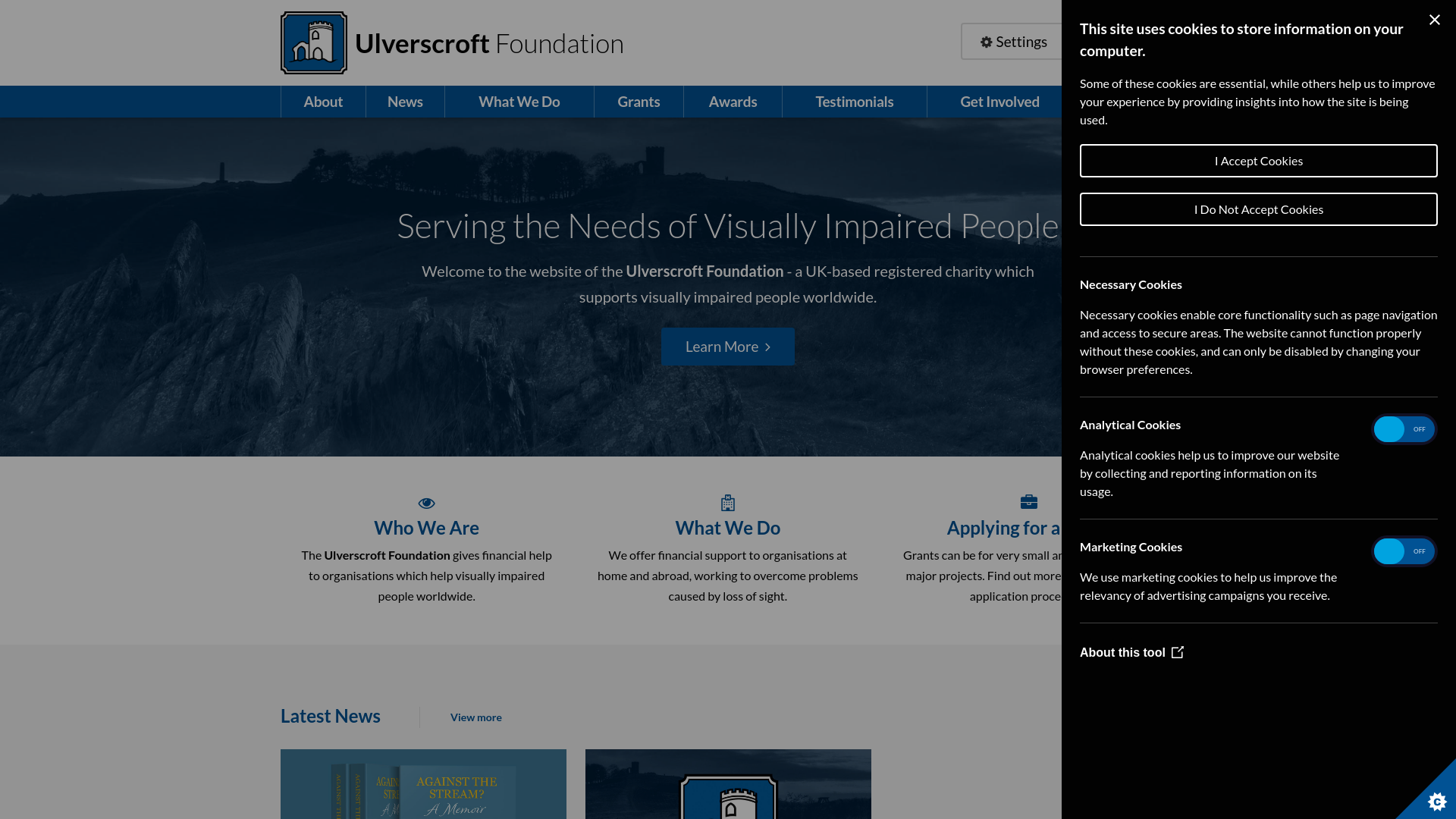 Website screenshot