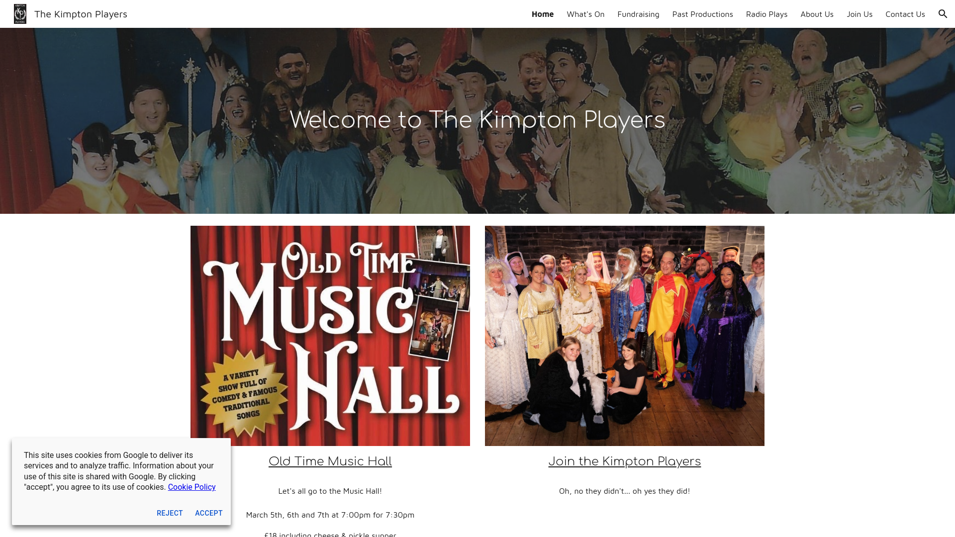 Website screenshot