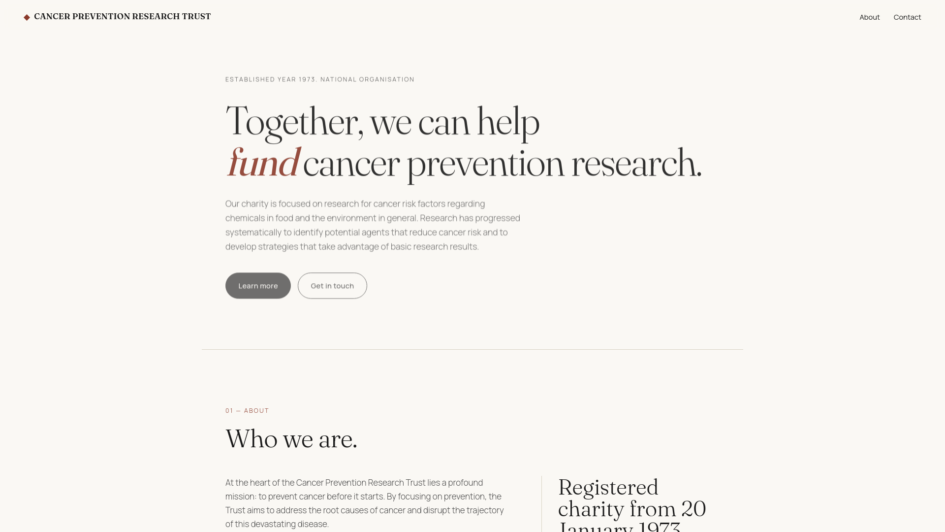 Website screenshot
