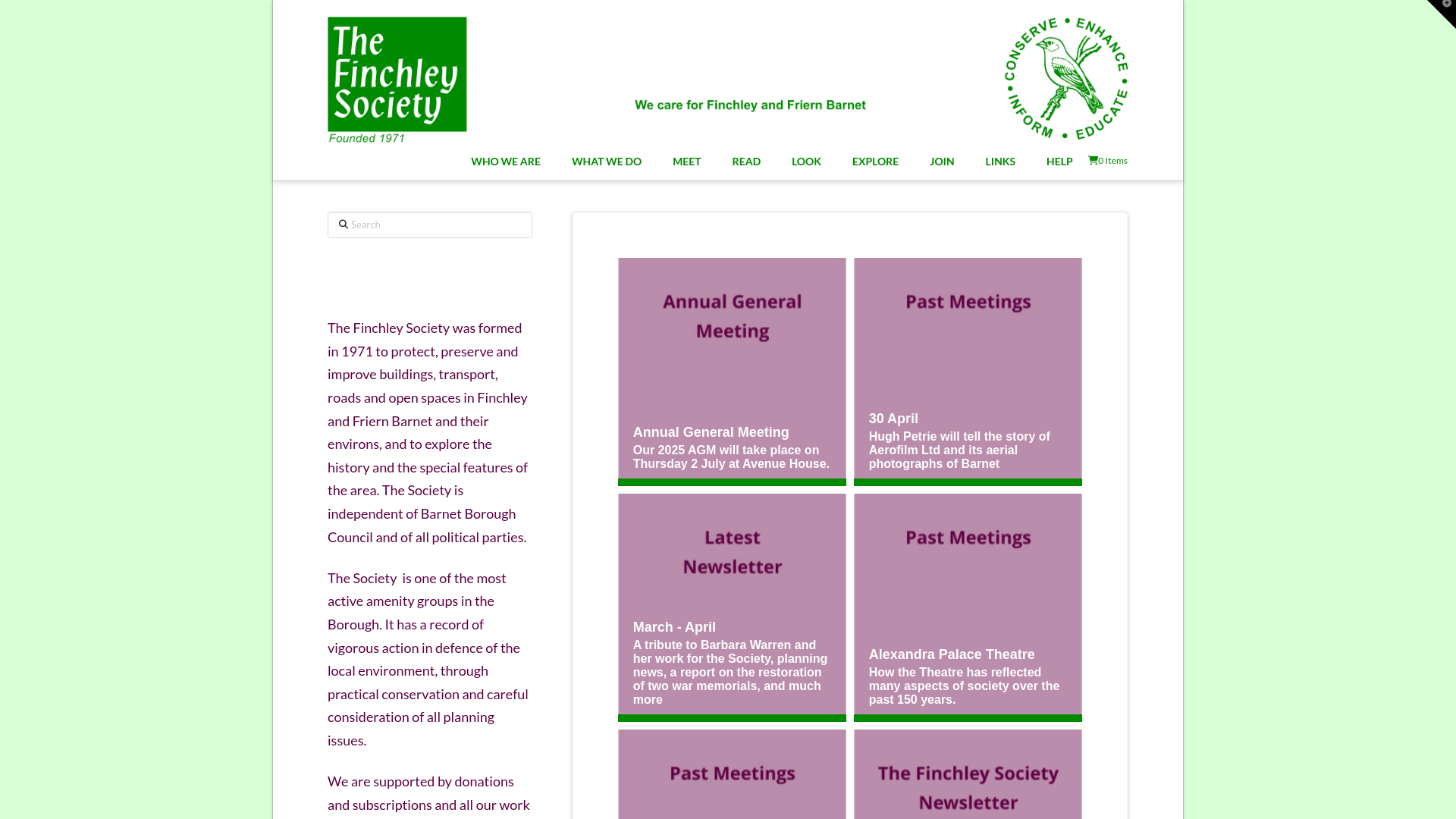 Website screenshot