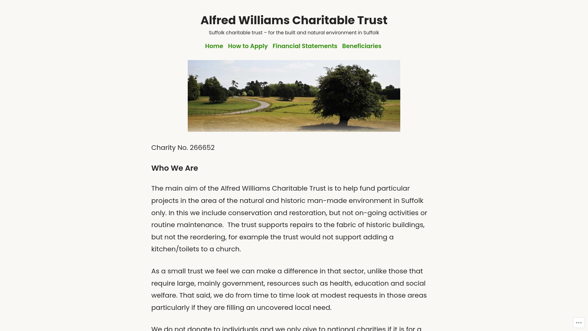 Website screenshot