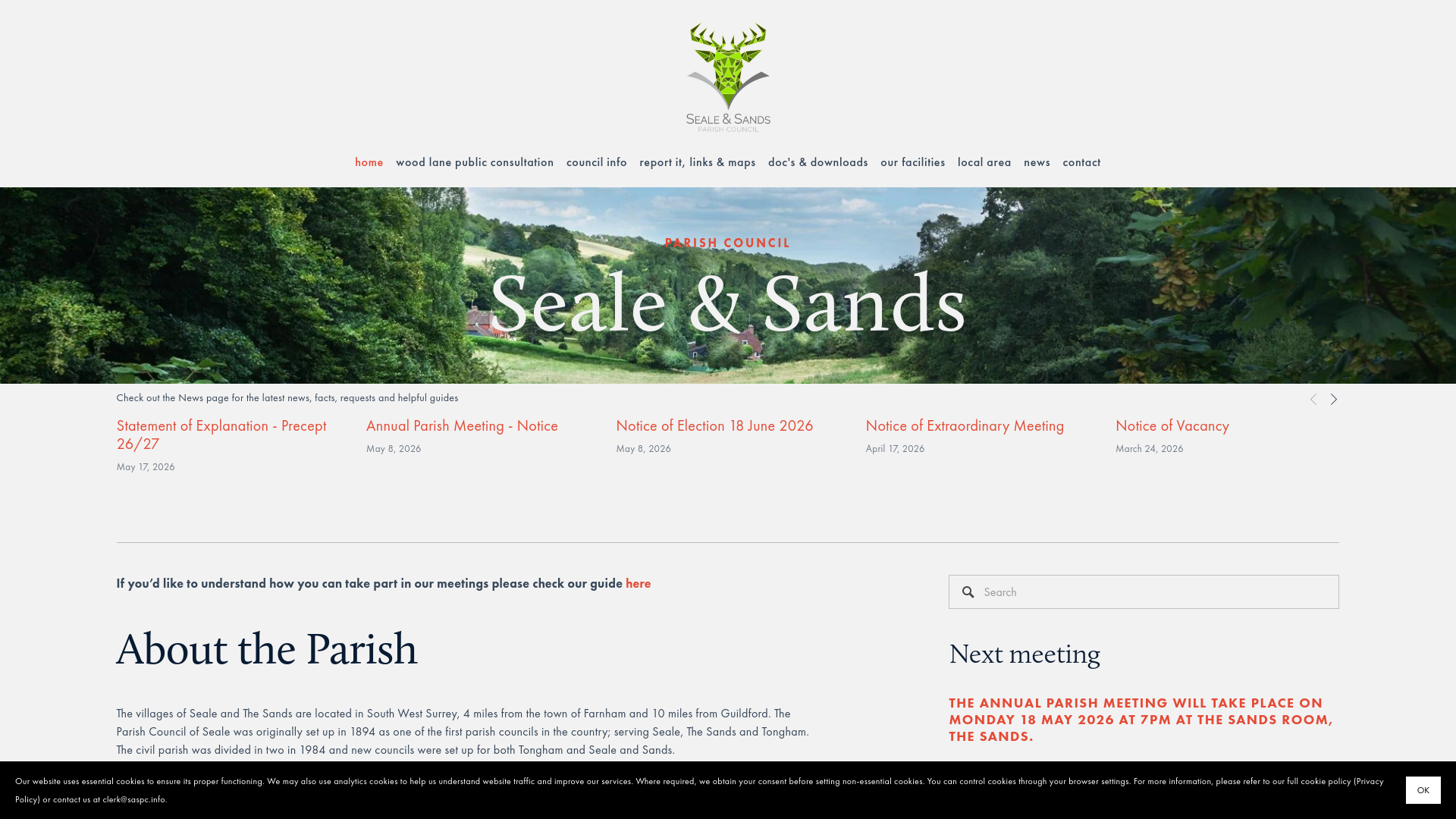 Website screenshot