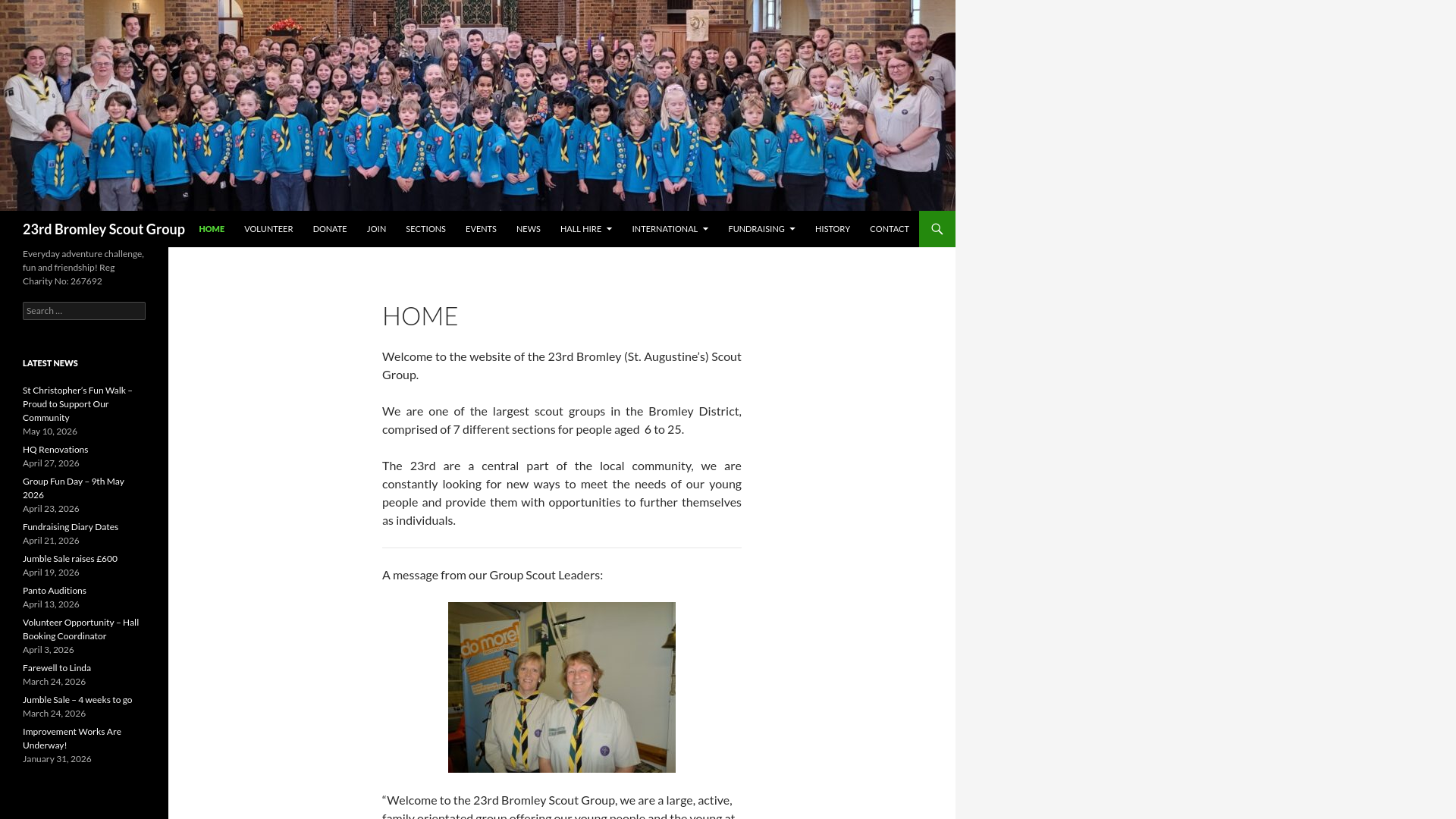 Website screenshot