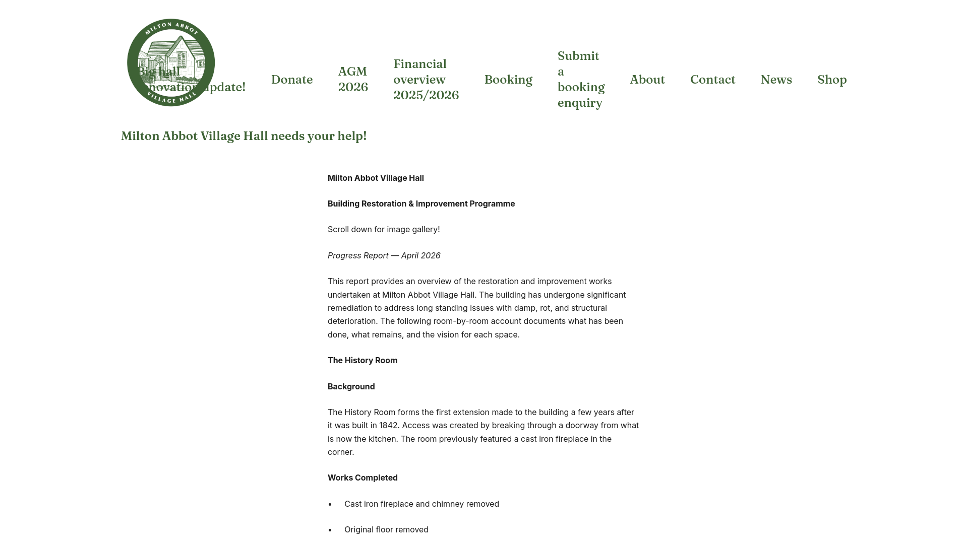 Website screenshot