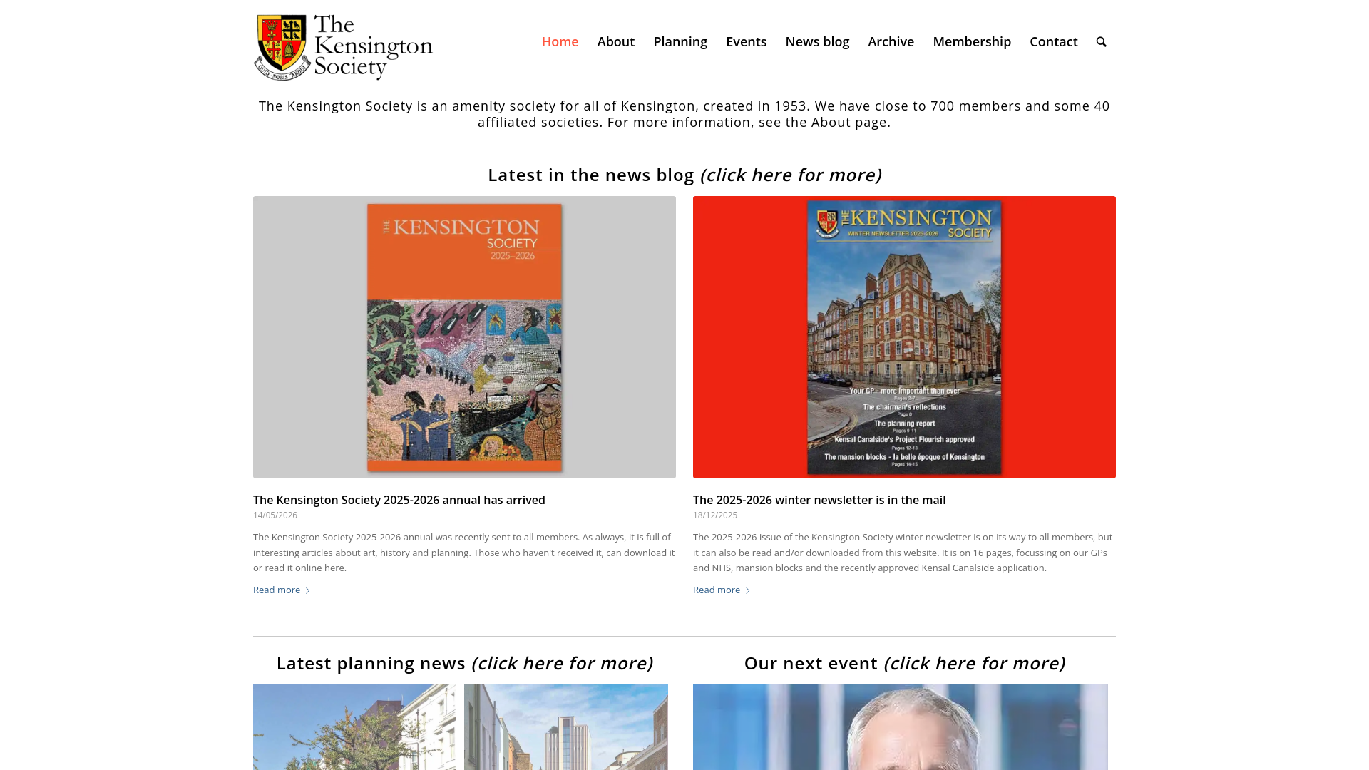 Website screenshot