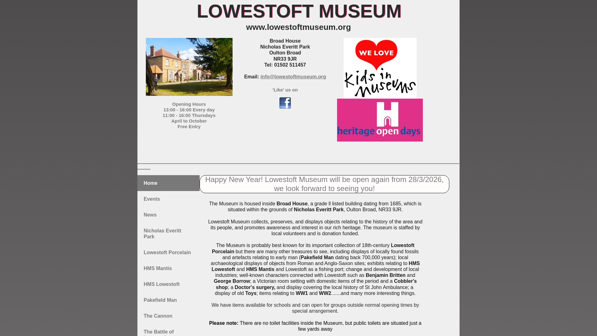Website screenshot