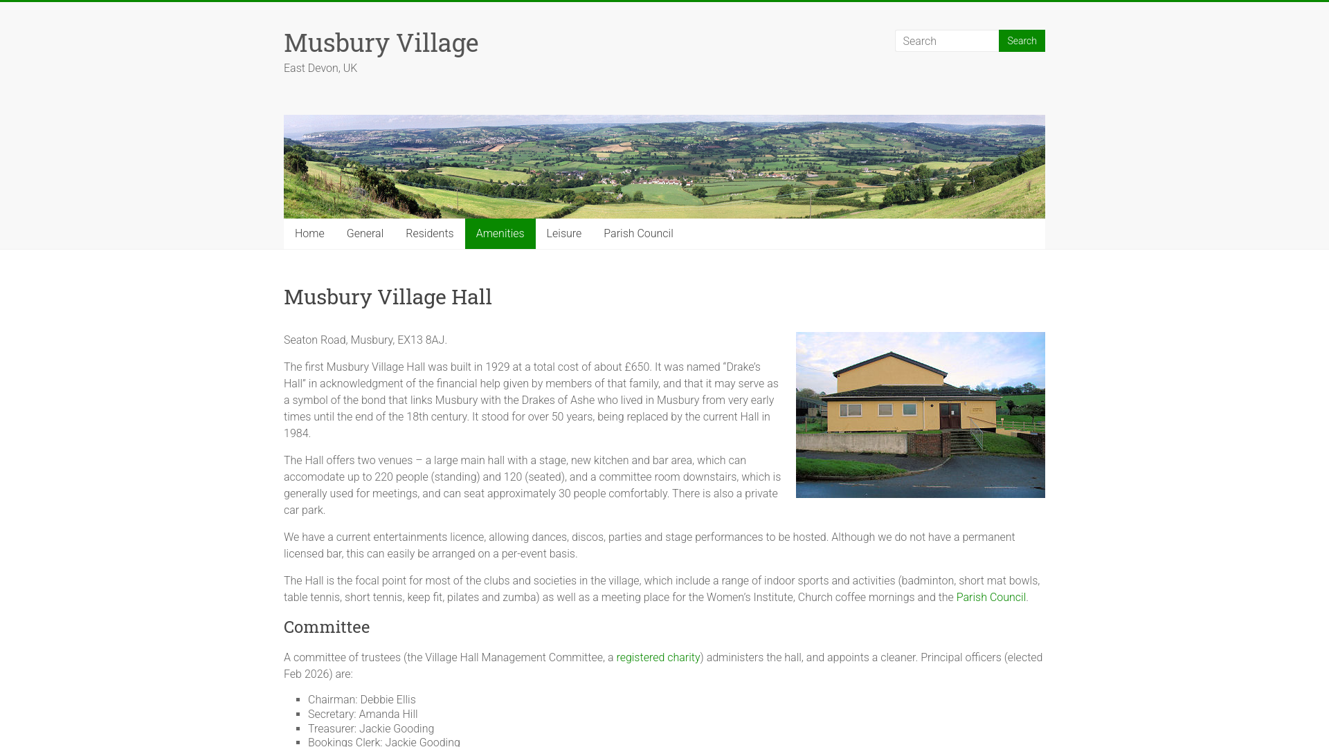 Website screenshot