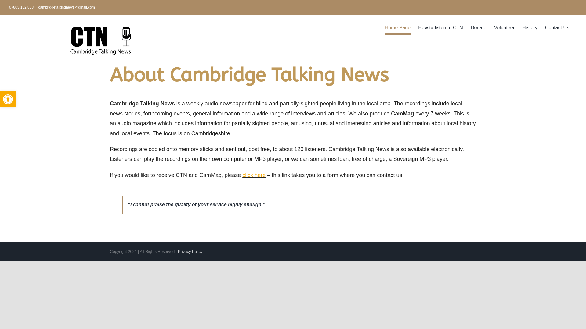 Website screenshot