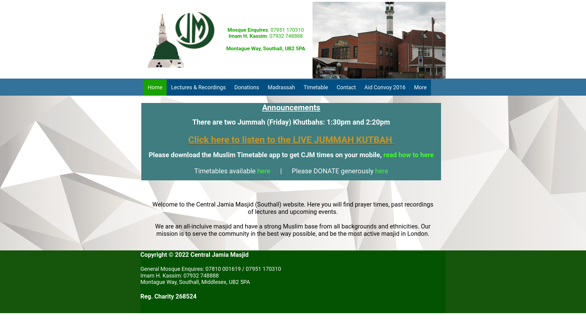 Website screenshot