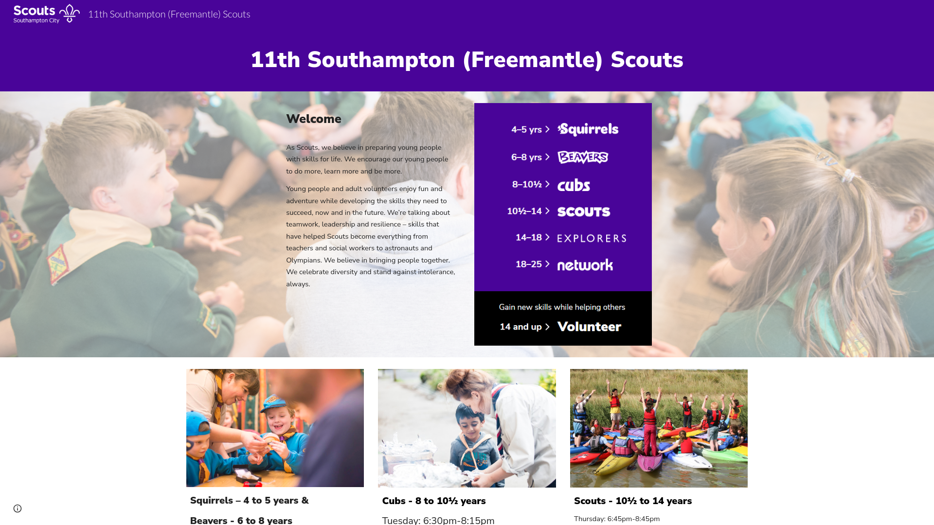 Website screenshot