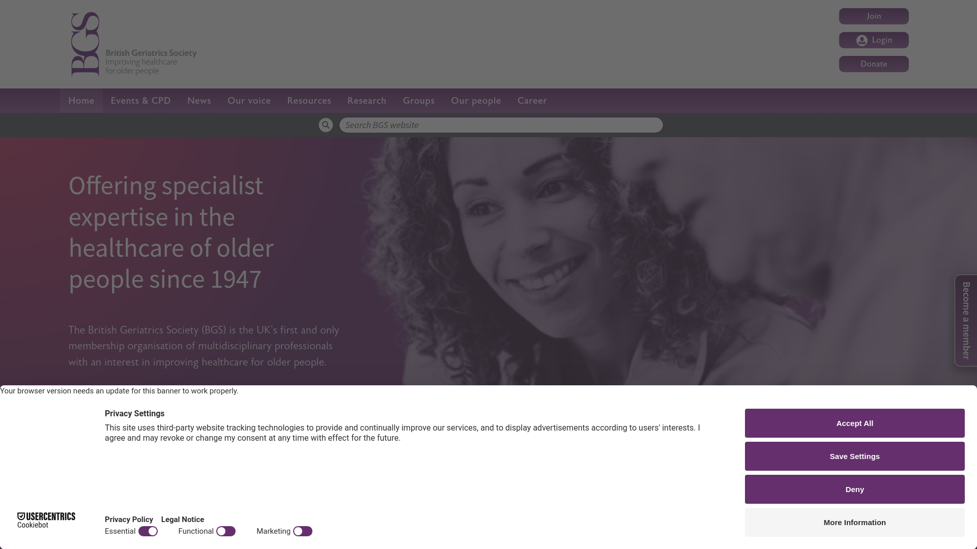 Website screenshot