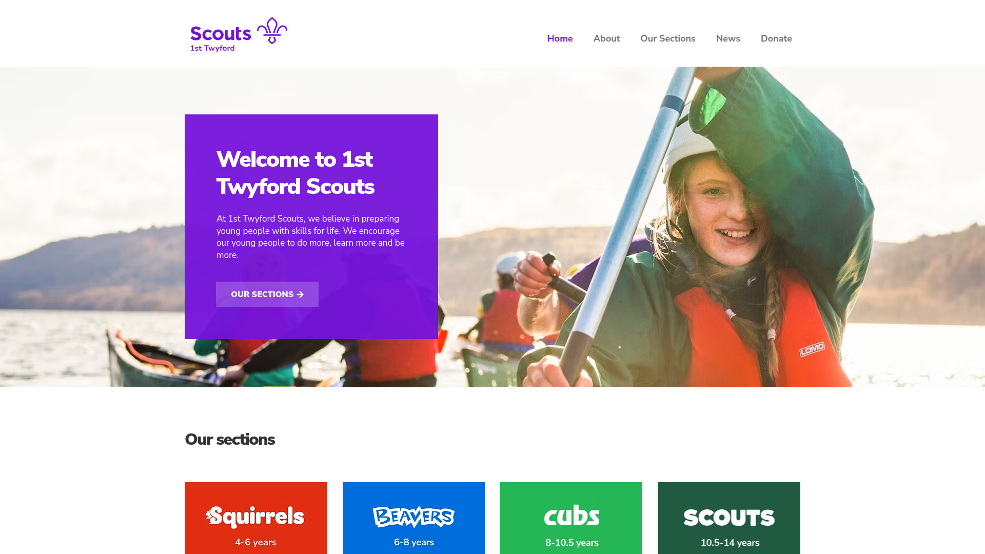 Website screenshot