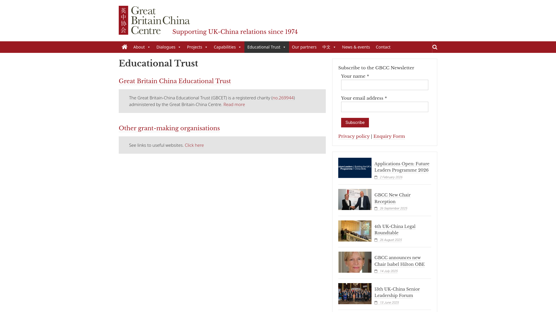 Website screenshot