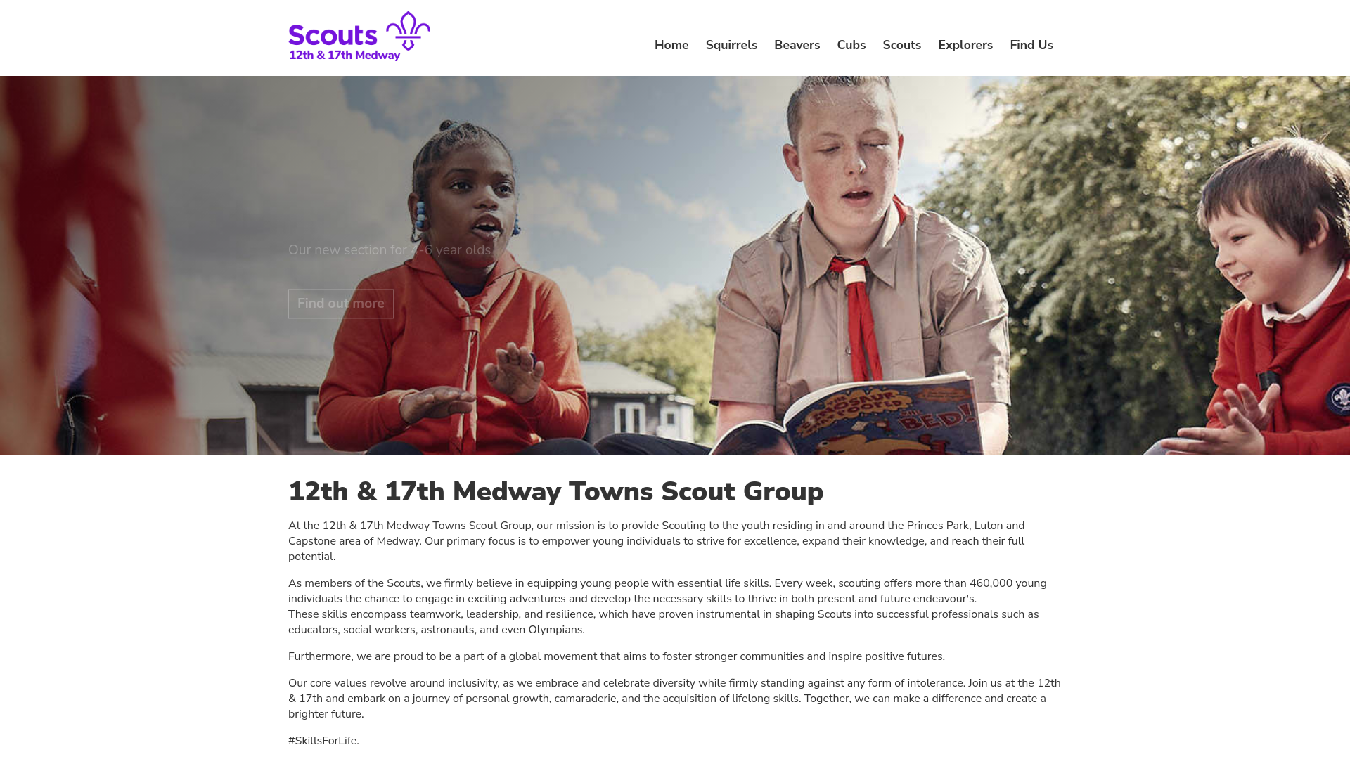 Website screenshot