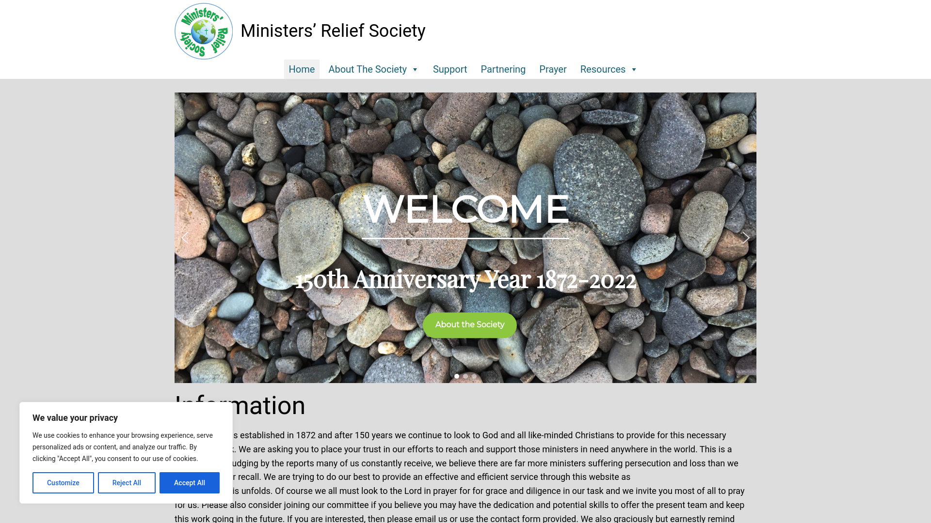 Website screenshot