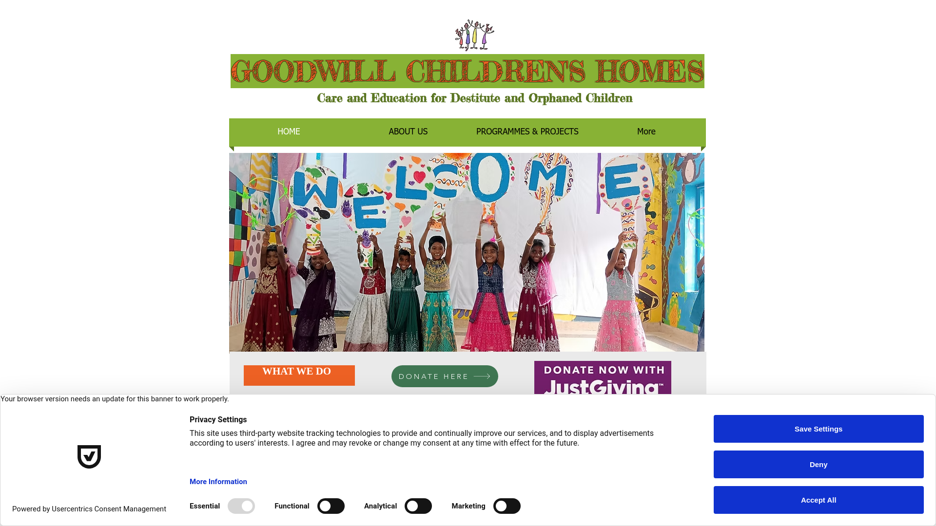 Website screenshot