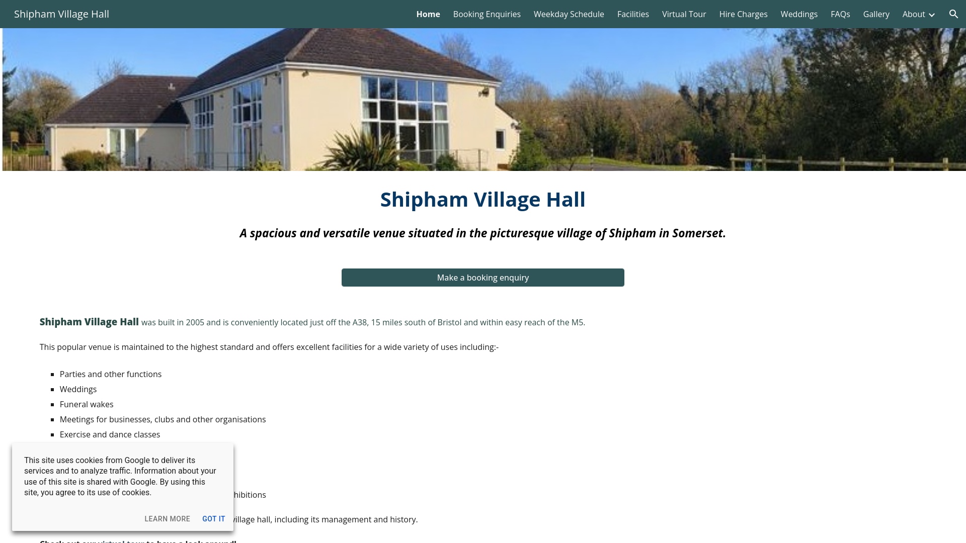 Website screenshot