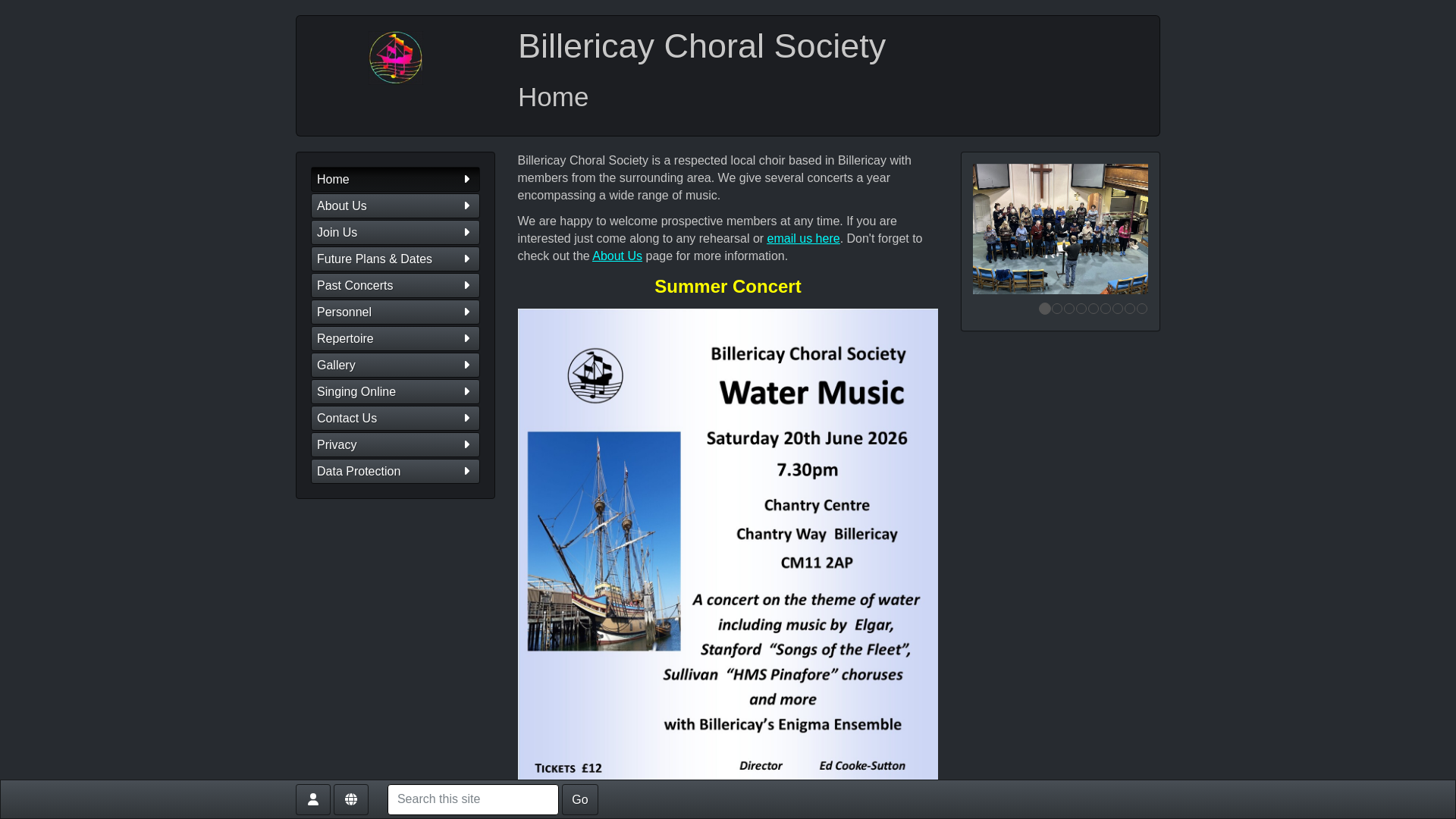 Website screenshot