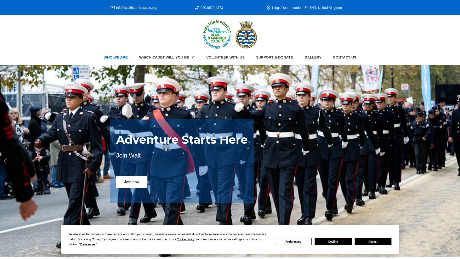 Website screenshot