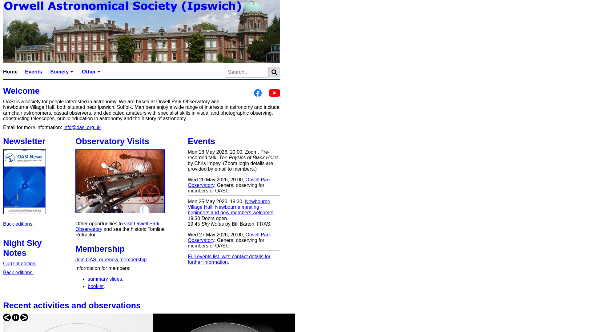 Website screenshot