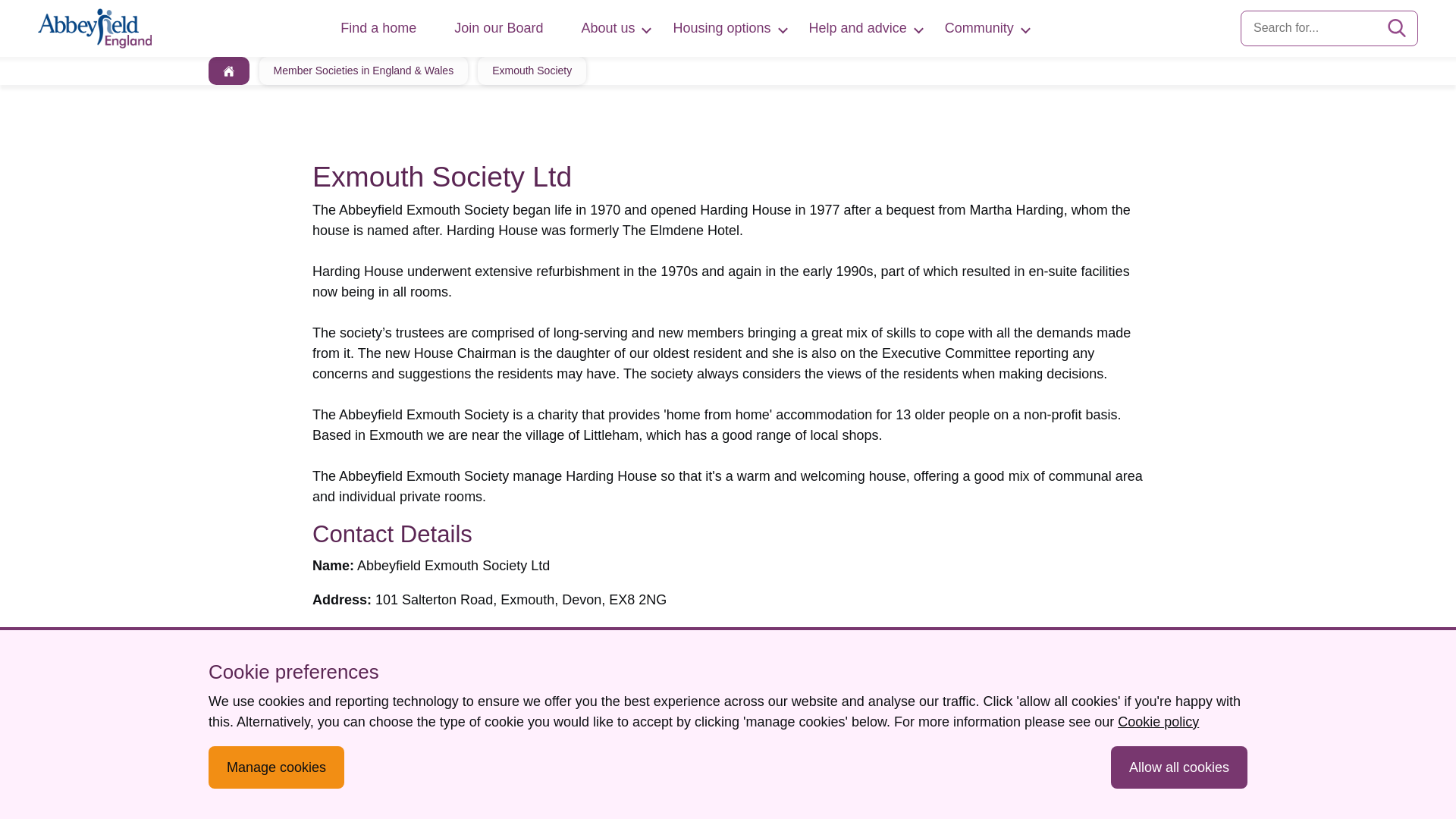 Website screenshot