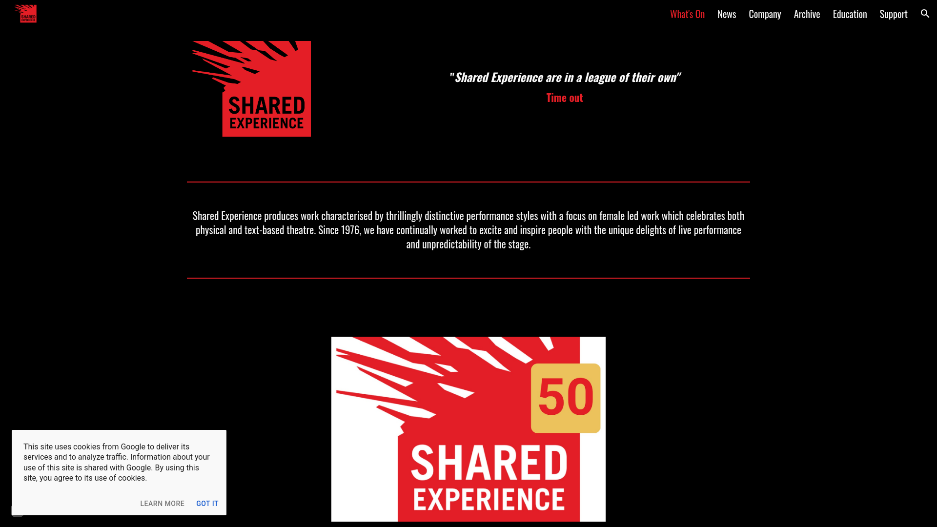 Website screenshot