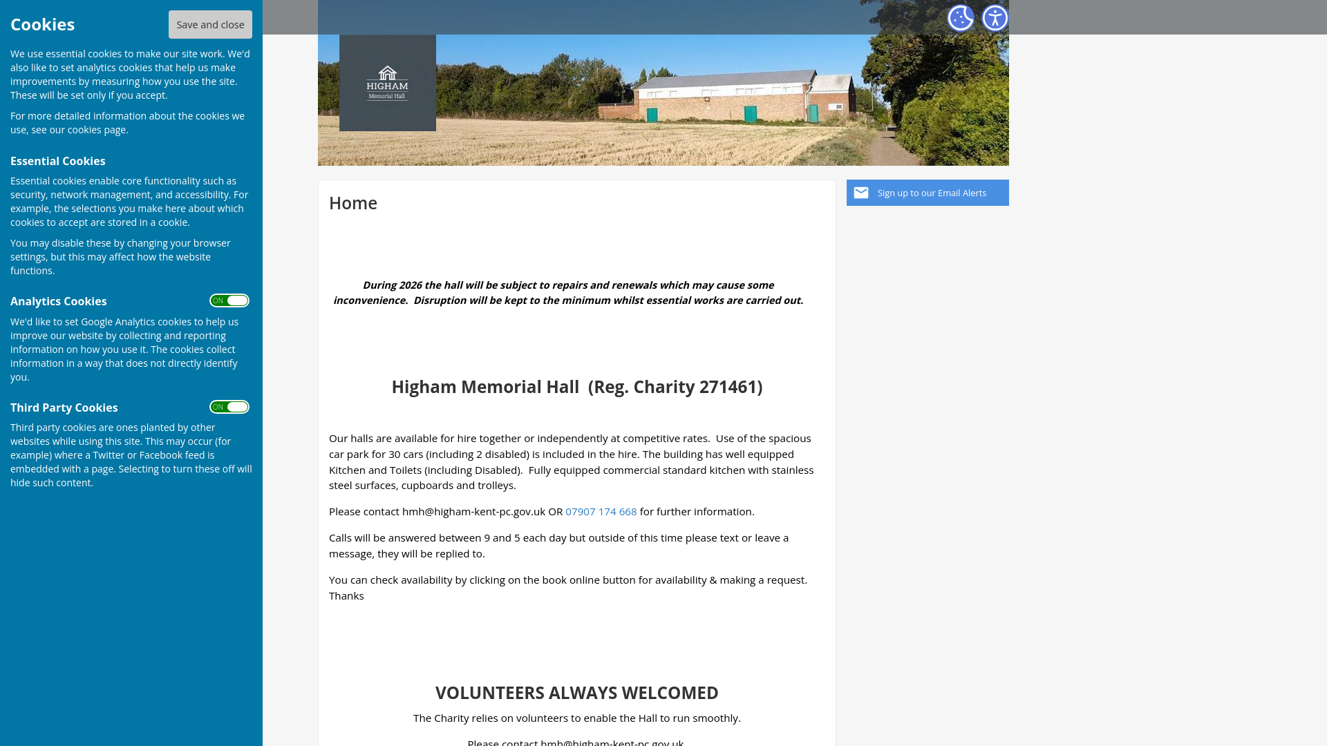 Website screenshot