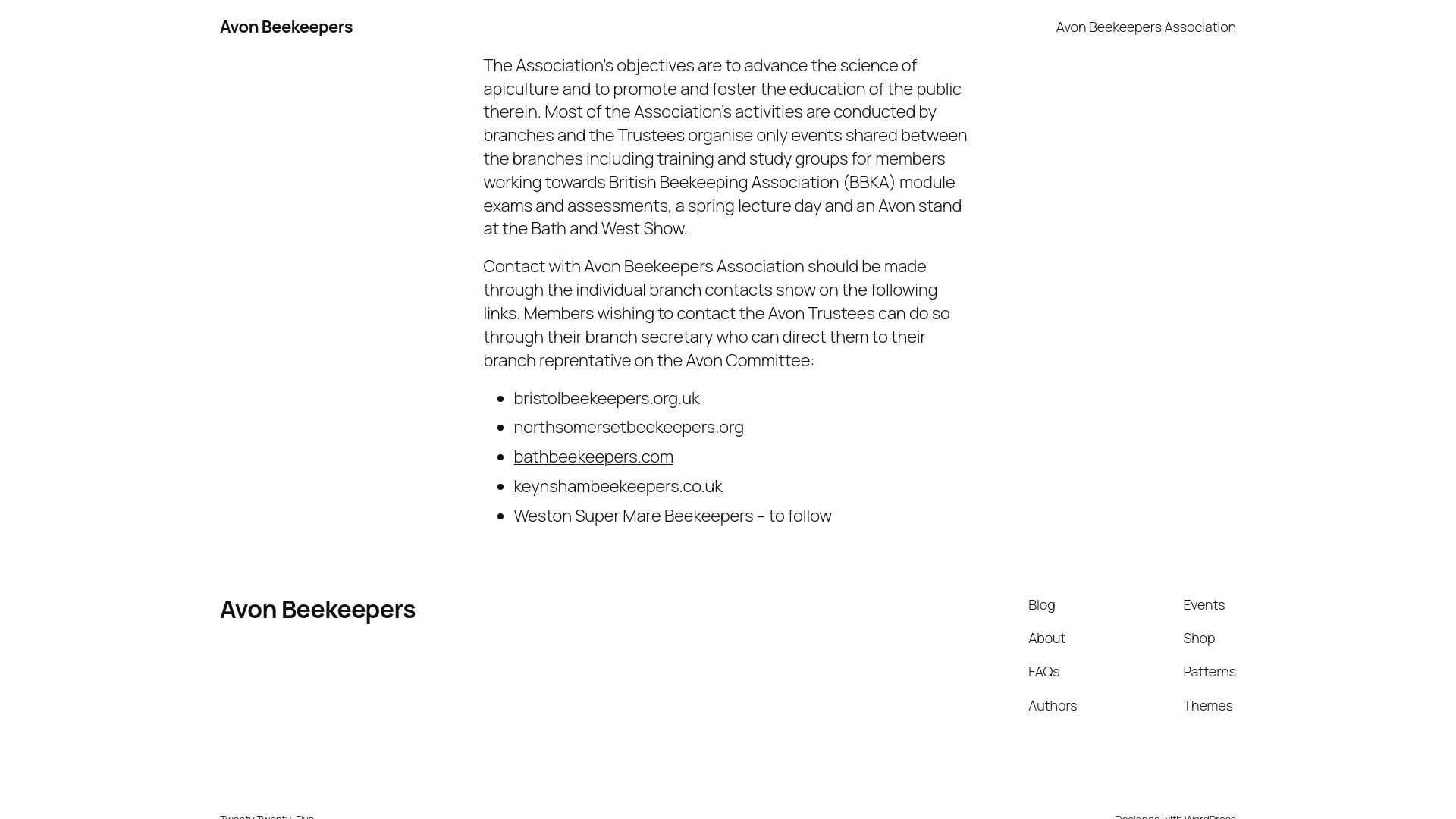 Website screenshot