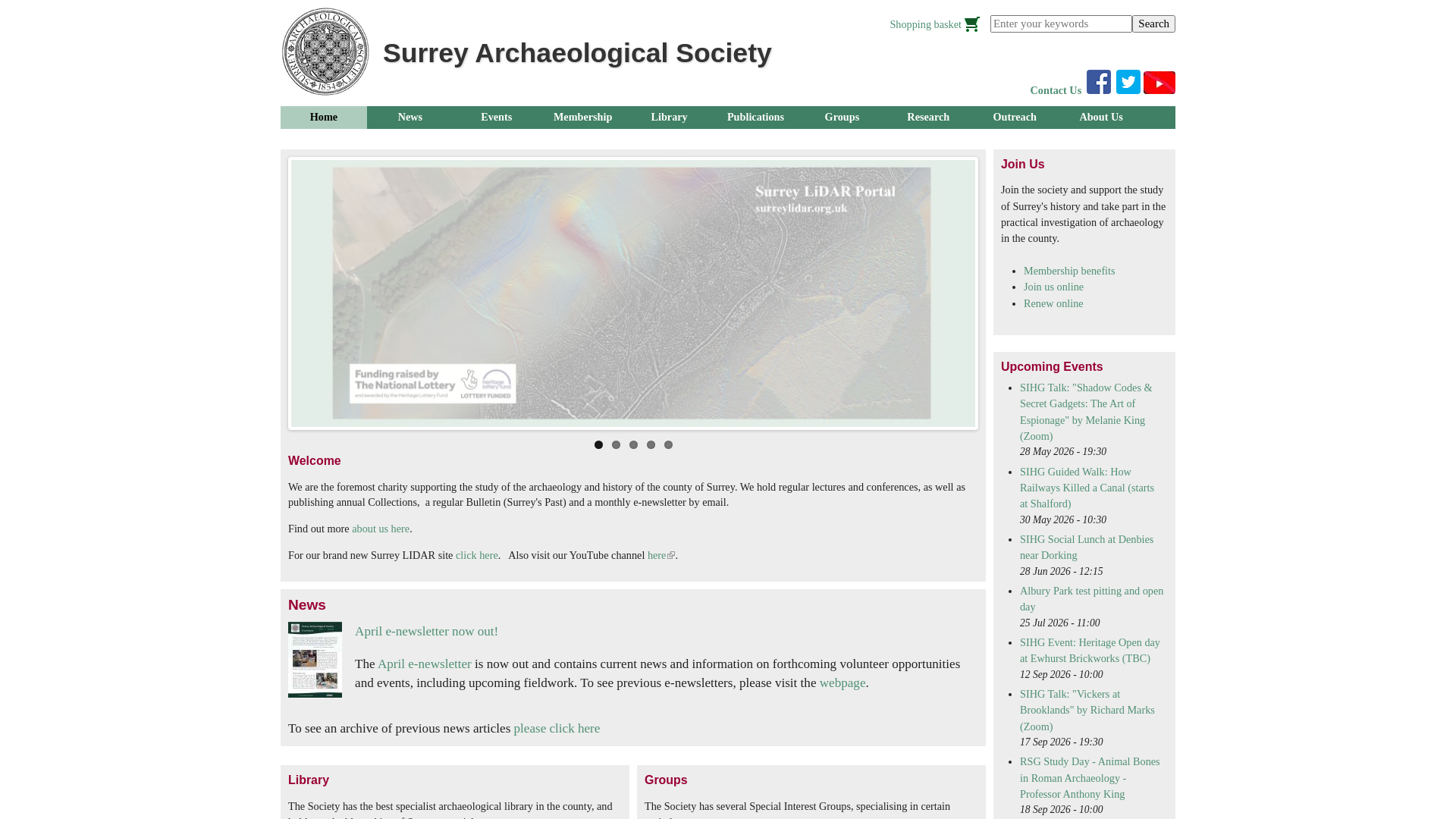 Website screenshot