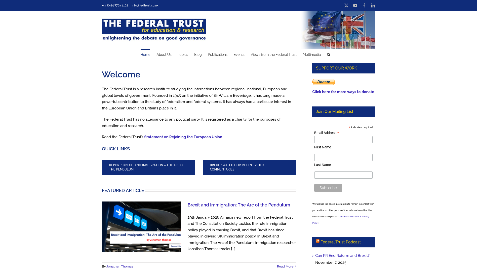 Website screenshot