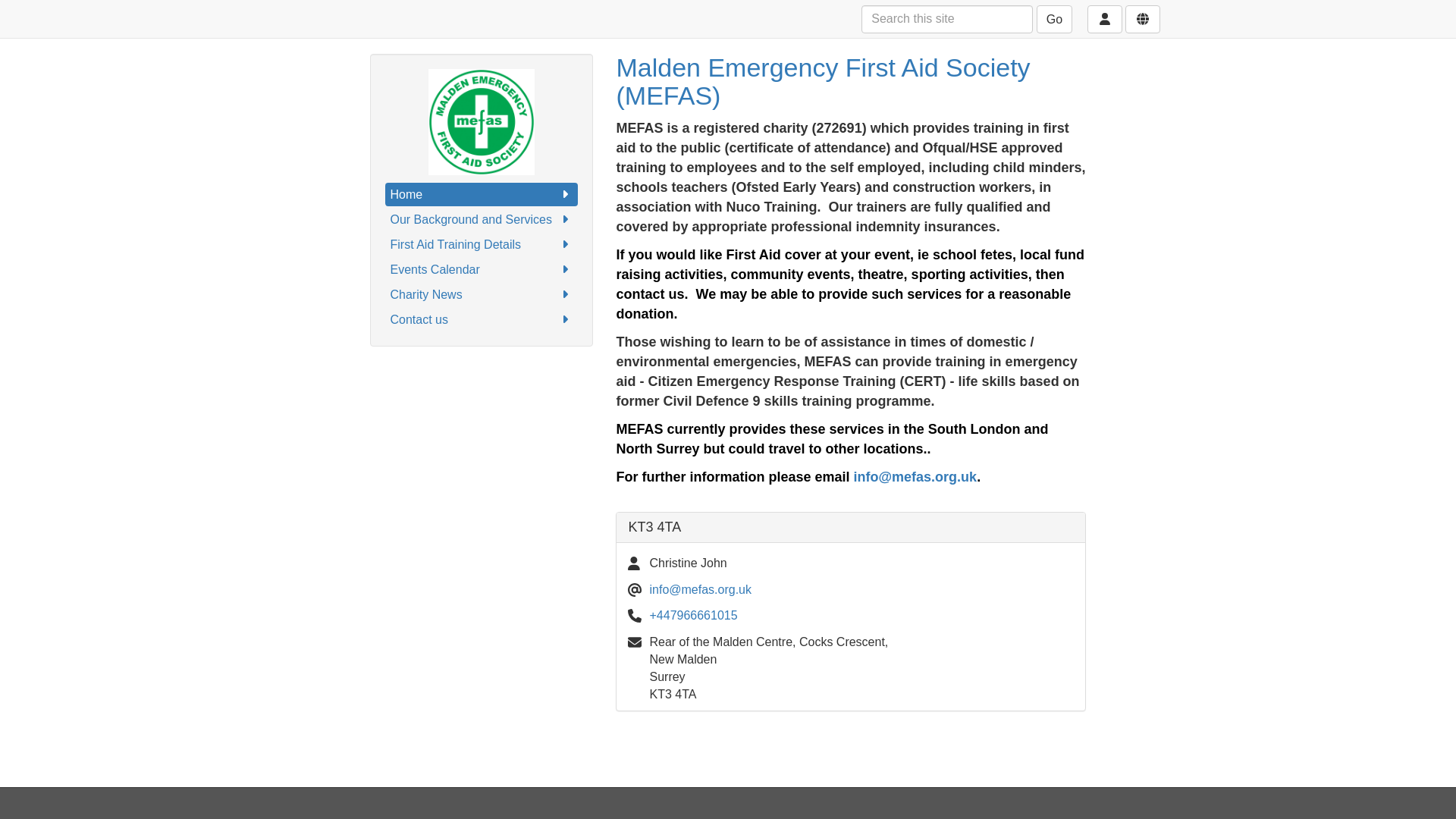 Website screenshot