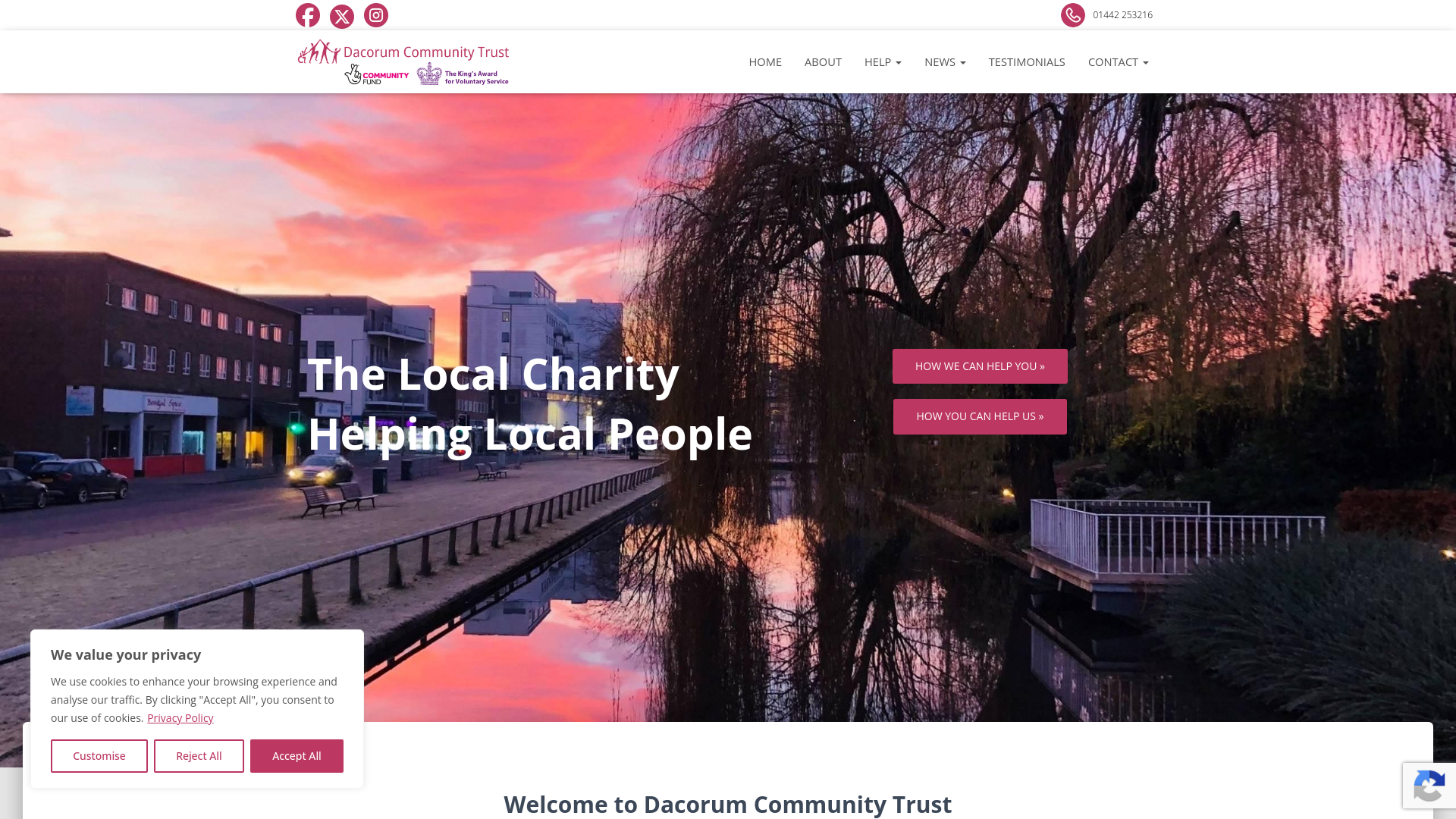 Website screenshot