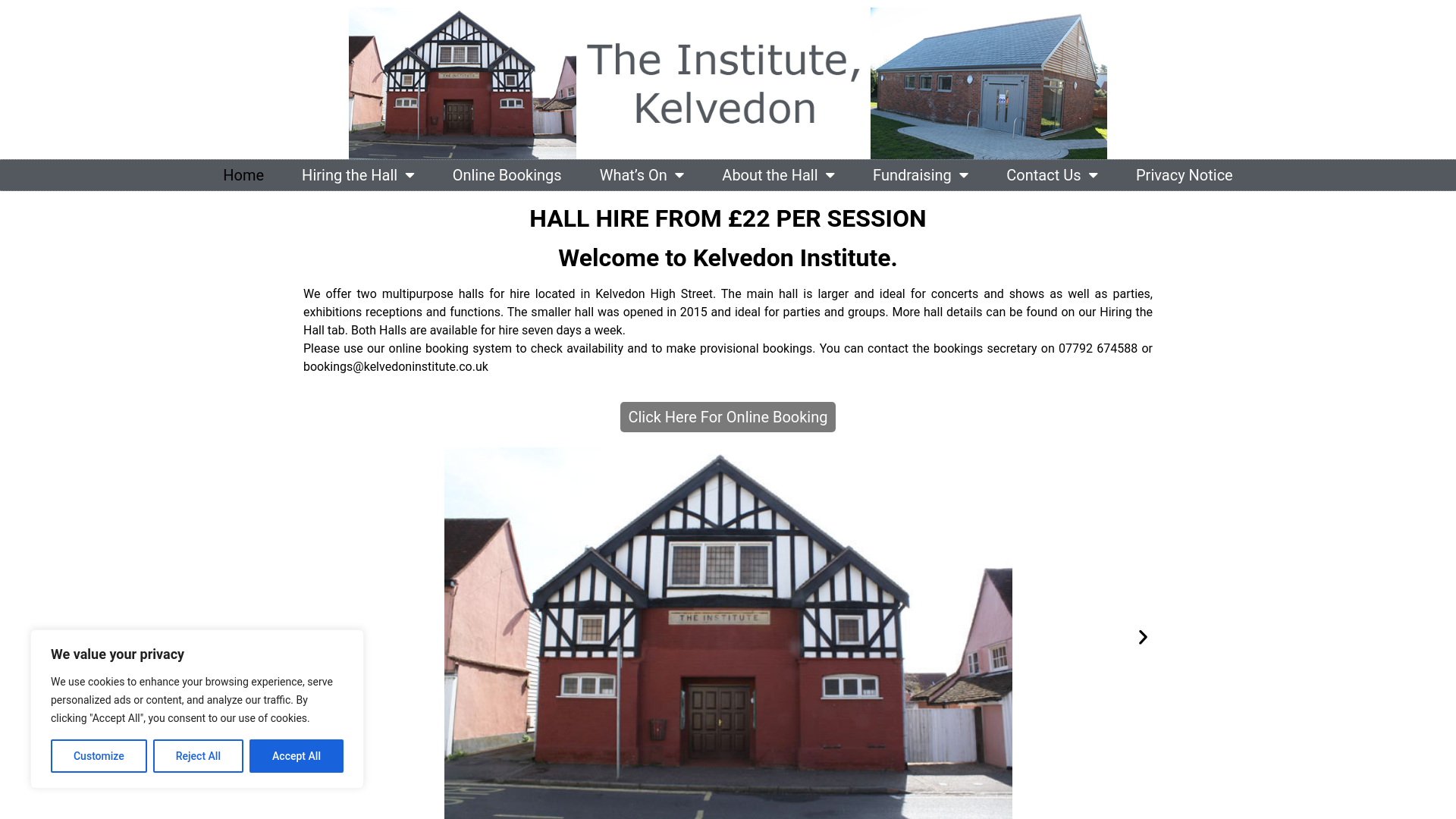 Website screenshot