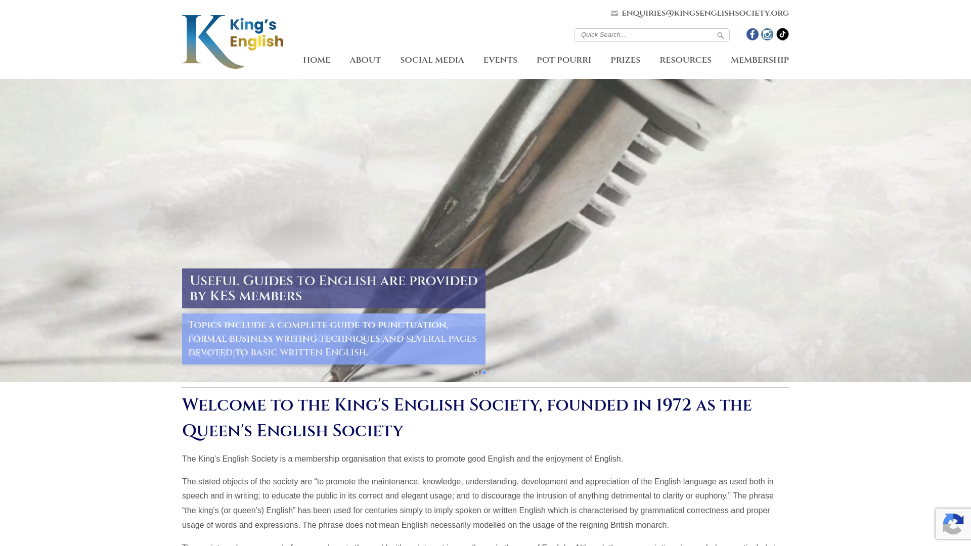 Website screenshot