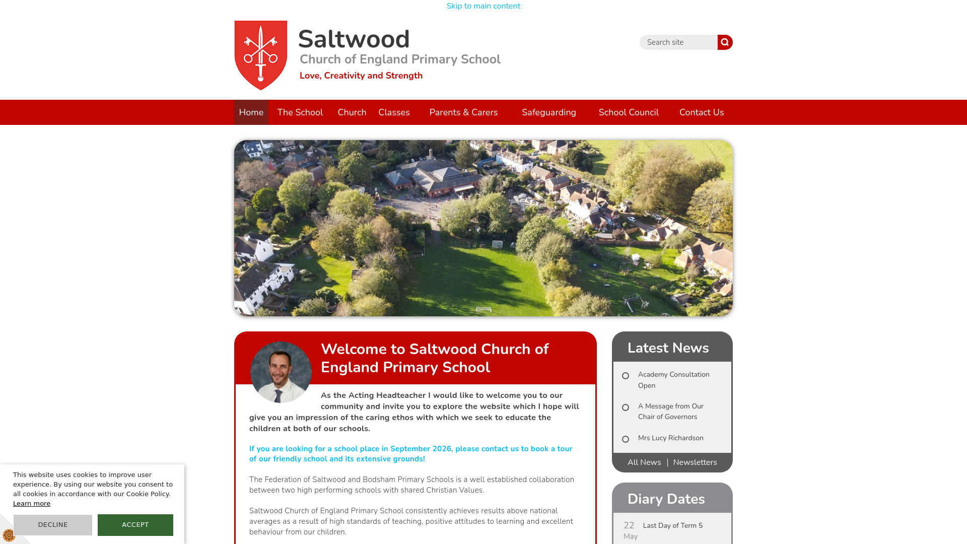 Website screenshot
